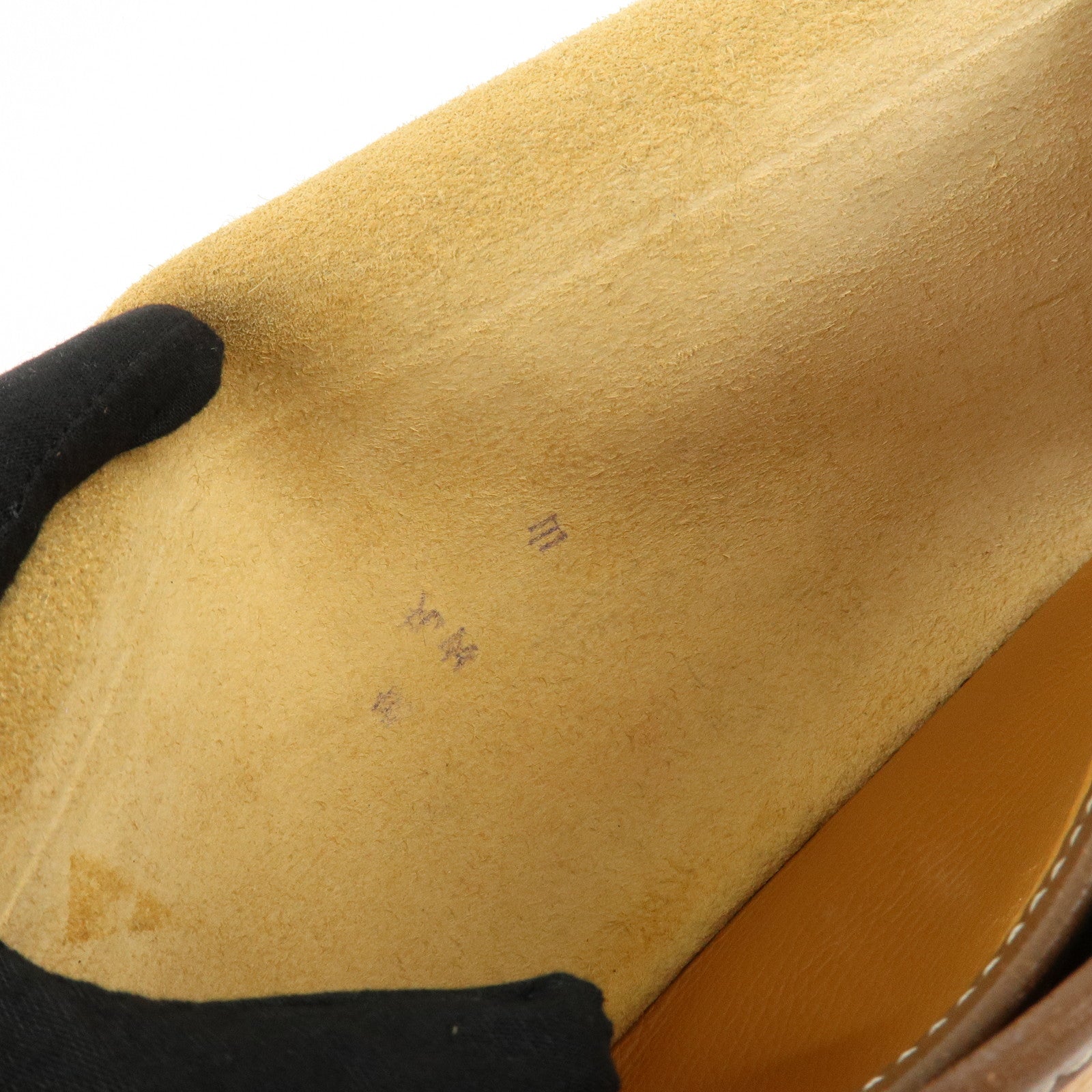 LOEWE Anagram Leather Shoulder Bag Brown Used