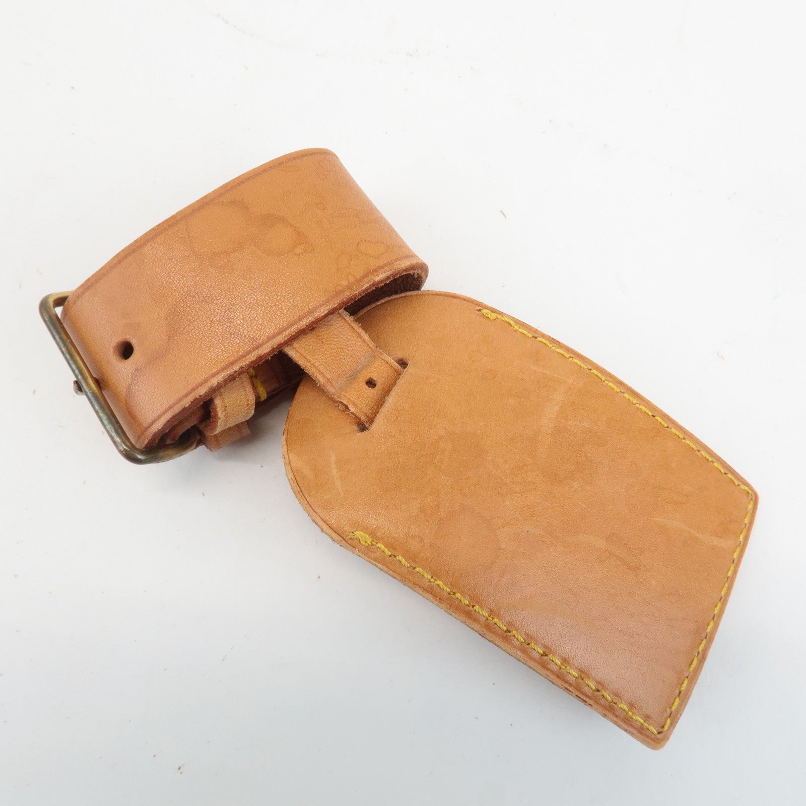 Louis Vuitton Set of 20 Leather Name Tag & Poignet Natural Used