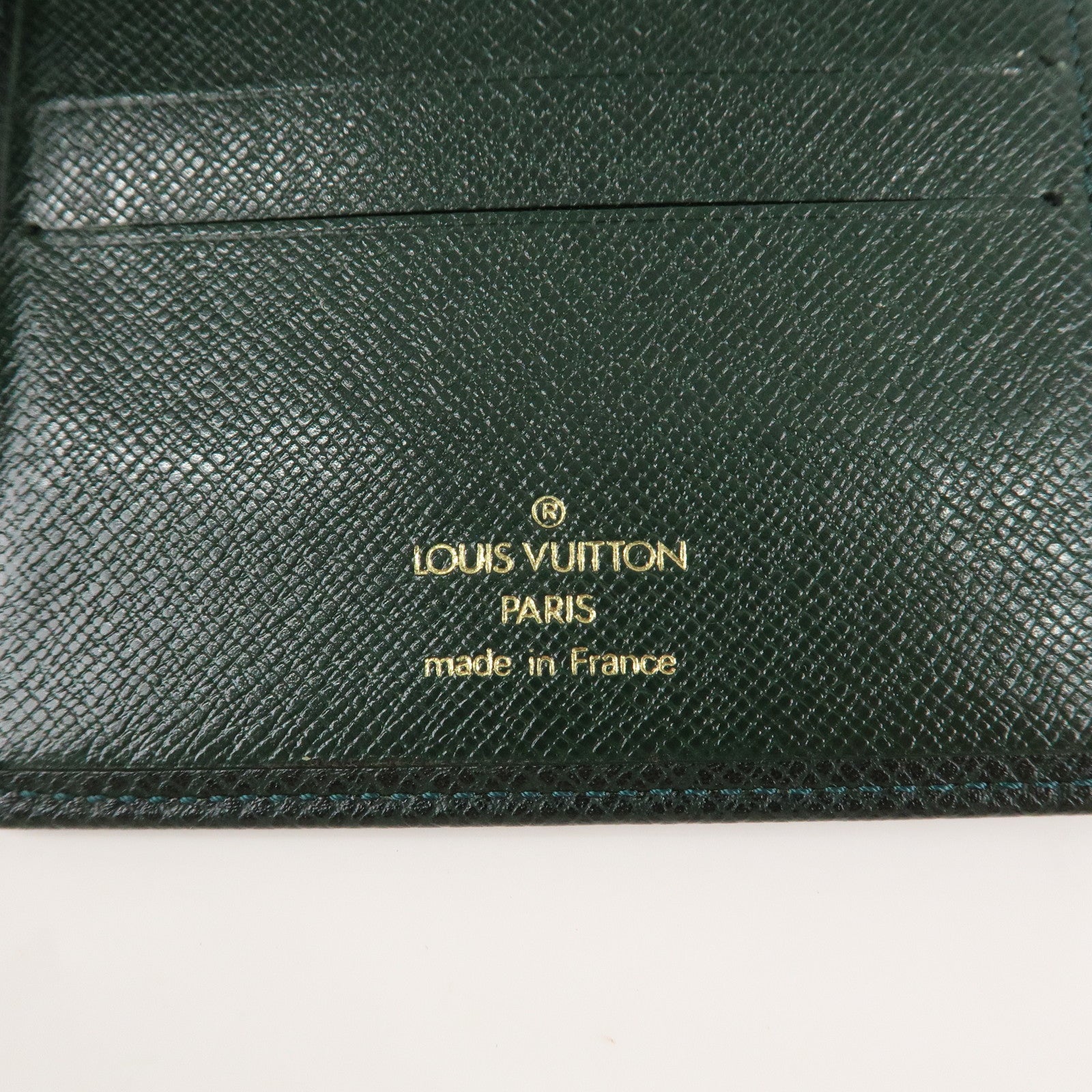 Louis Vuitton Taiga Set of 2 Wallet Epicea M30394 M30454 Used