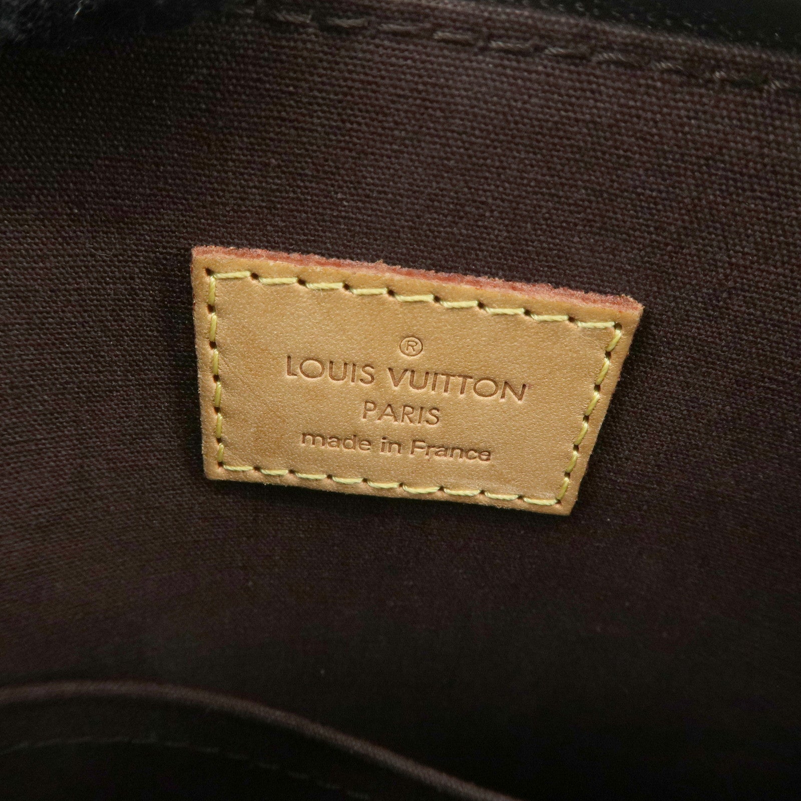 Louis Vuitton Monogram Vernis Alma PM Hand Bag Amarante M91611 Used