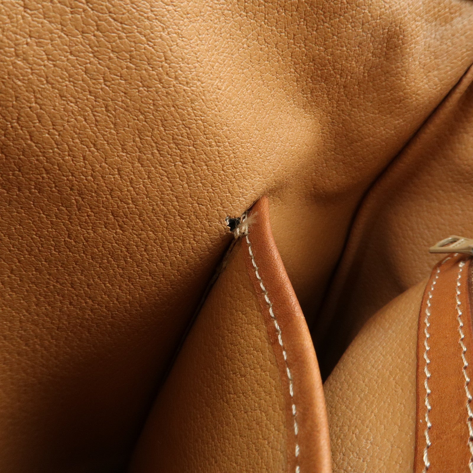 CELINE Macadam PVC Leather Hand Bag Brown Used