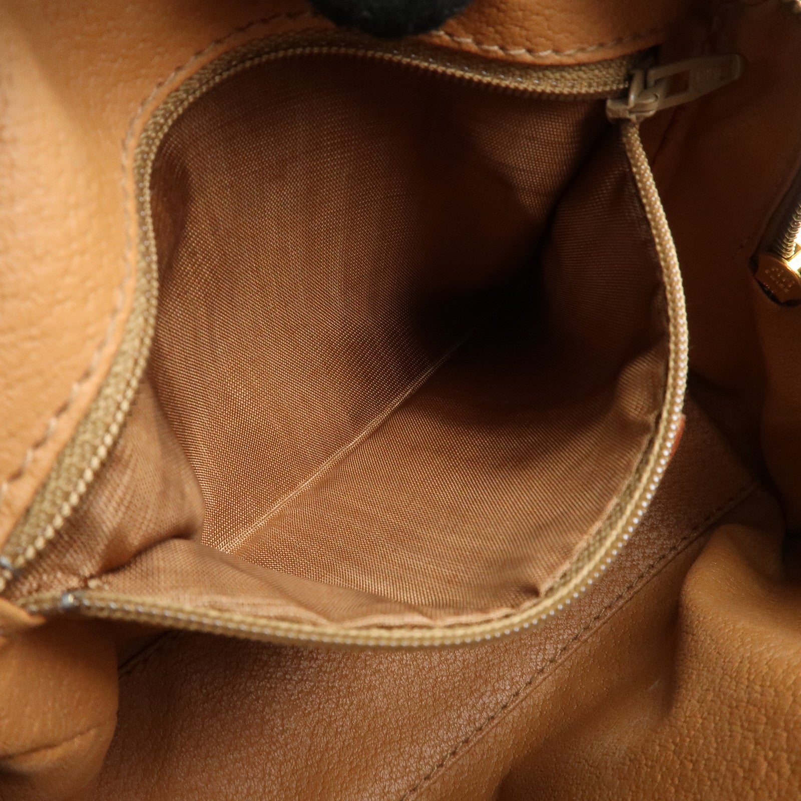 CELINE Macadam PVC Leather 2 Way Boston Bag Hand Bag Brown Used