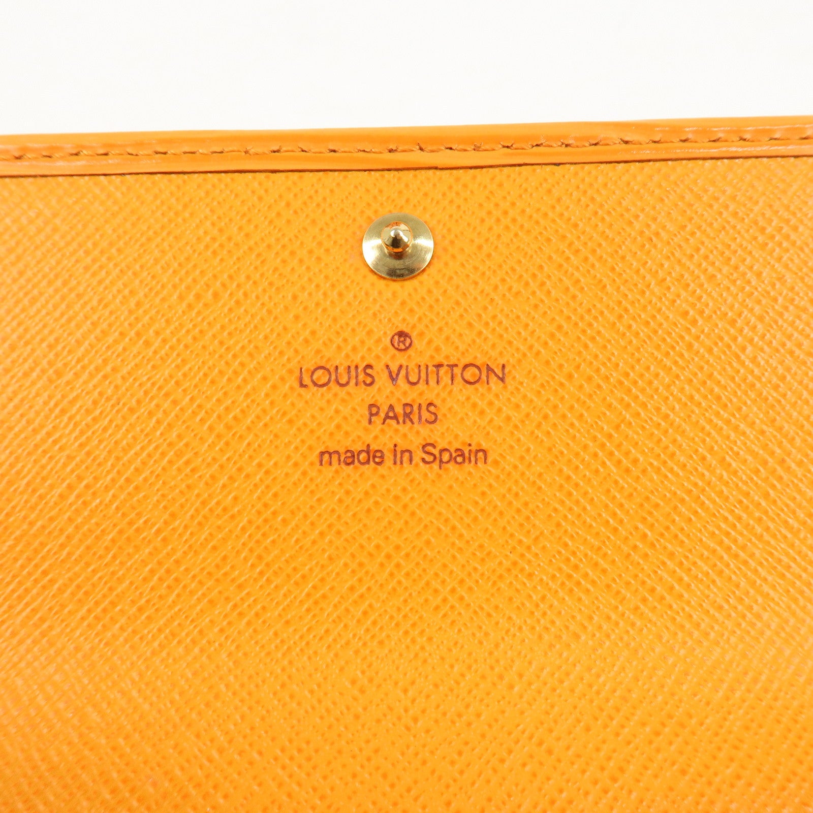 Louis Vuitton Epi Porte Tresor International Mandarin M6338H Used
