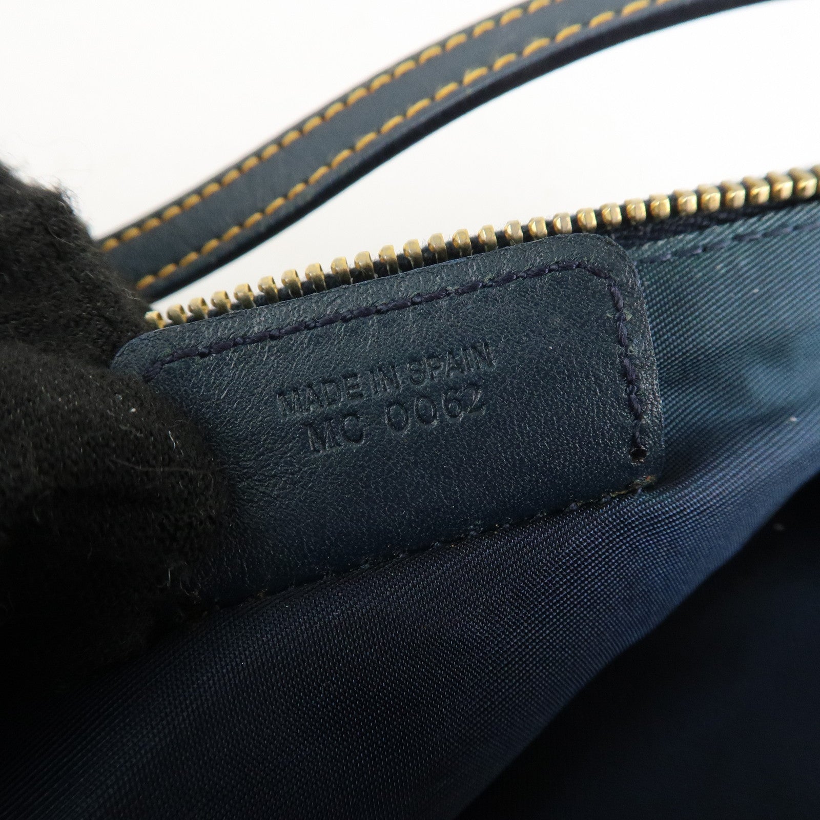 Christian Dior Trotter Canvas Leather Mini Saddle Pouch Hand Bag Used