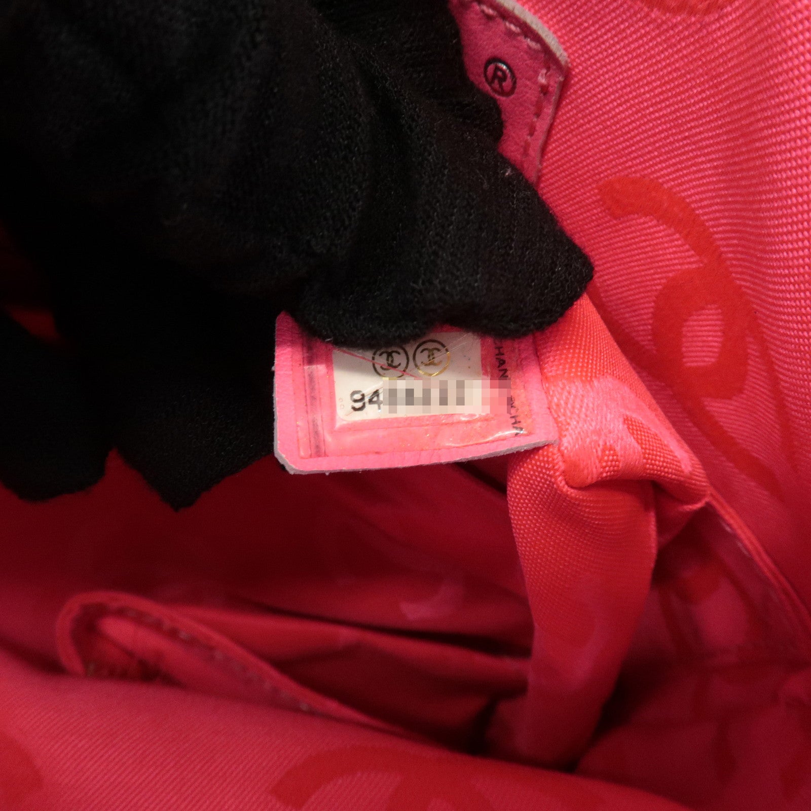 CHANEL Cambon Lamb Skin Medium Pochette Shoulder Bag A25178 Used