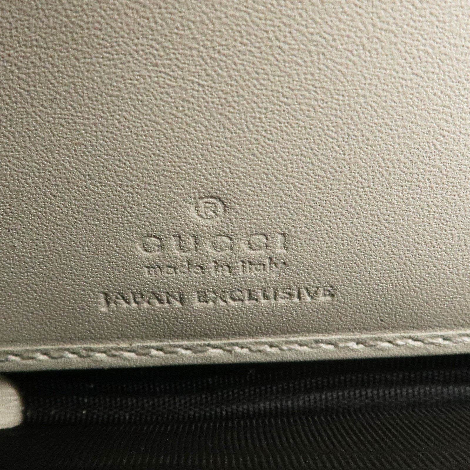 GUCCI GG Marmont Canvas Leather Floral Pattern Round Zipper Wallet Used