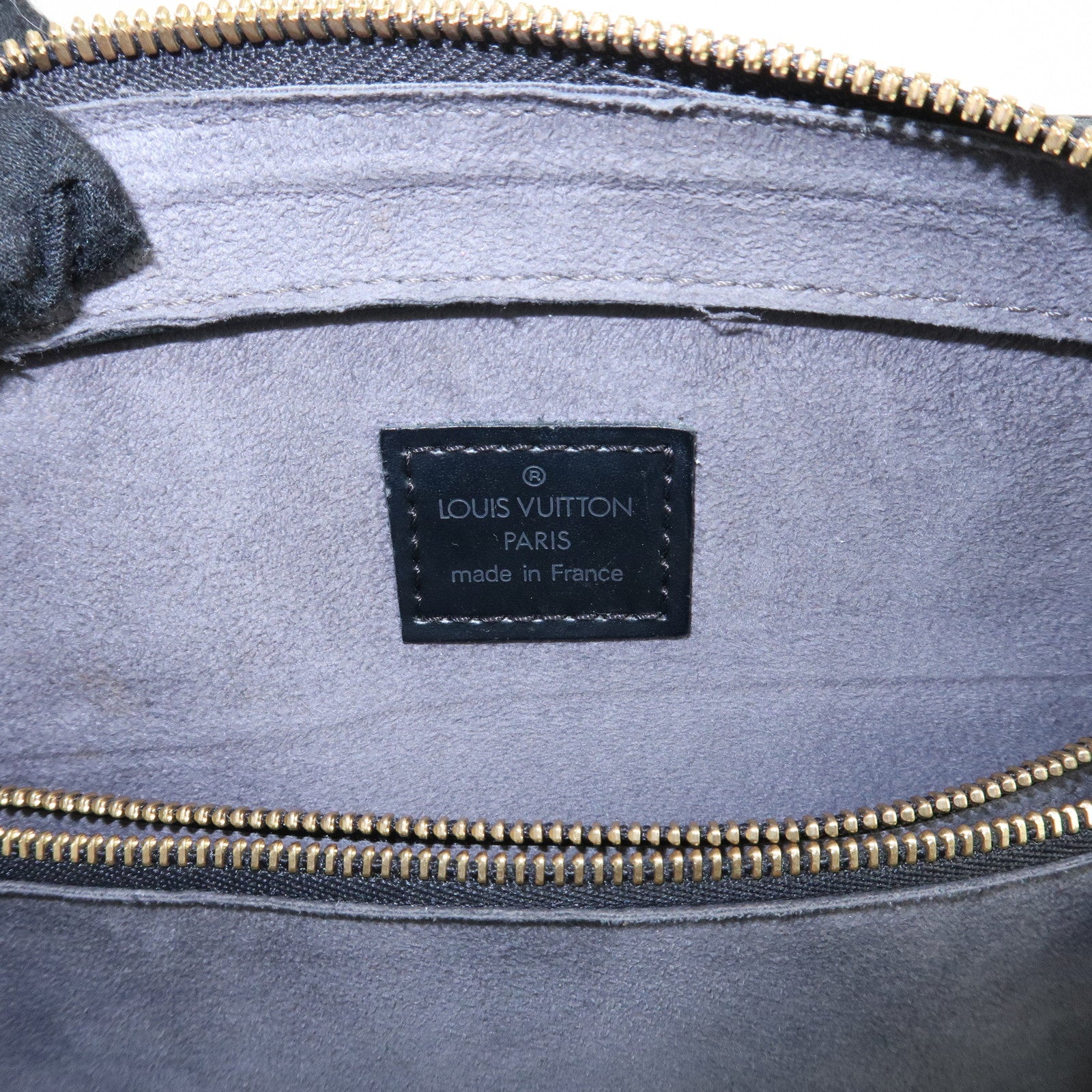 Louis Vuitton Epi Pont Neuf Hand Bag Gold HDW Noir Black M52052 Used