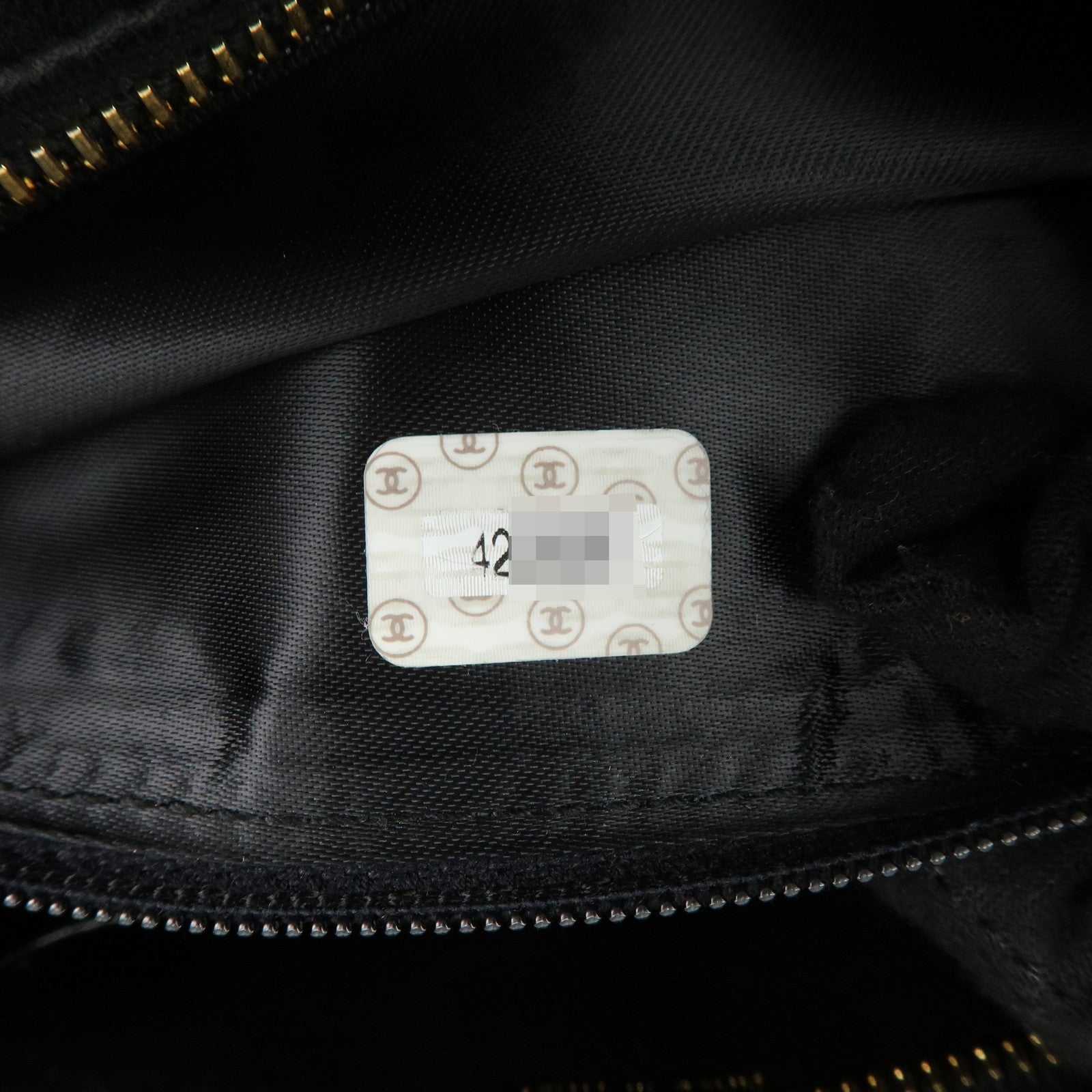 CHANEL Matelasse Lamb Skin COCO Mark Chain Shoulder Bag Black Used