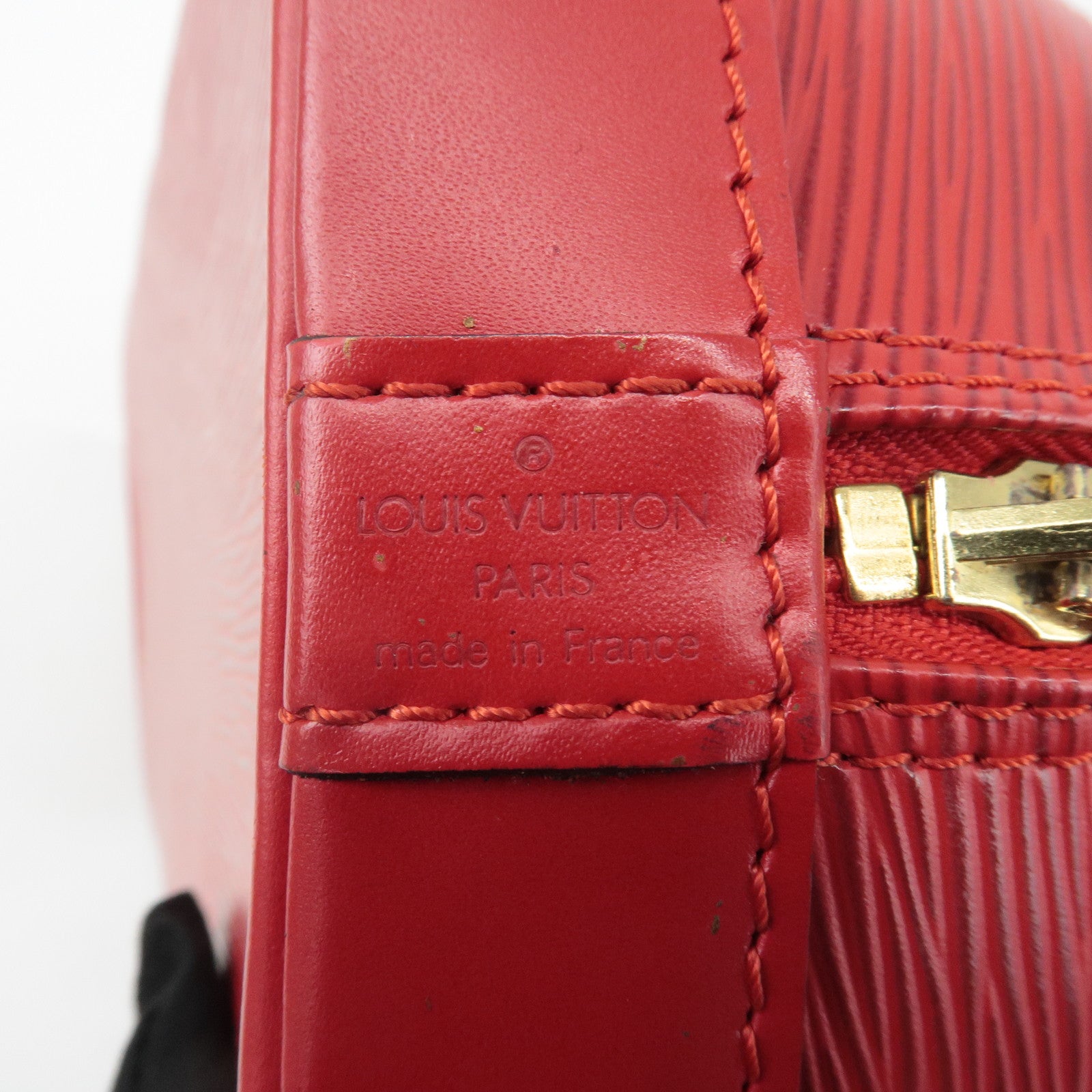 Louis Vuitton Epi Alma Hand Bag Castilian Red Used