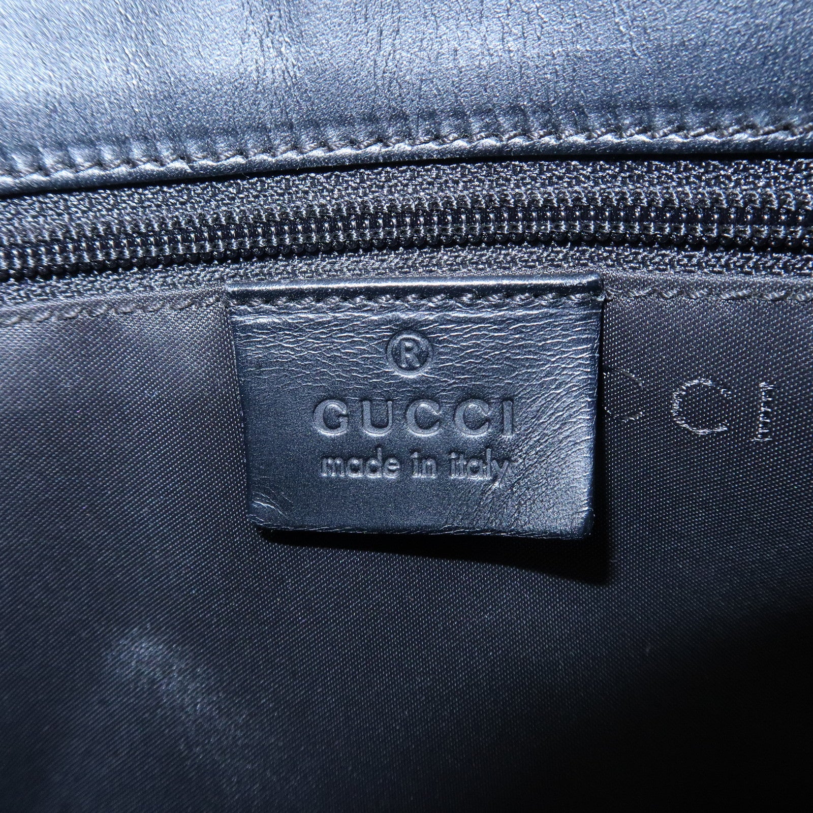 GUCCI Jackie GG Canvas Leather Shoulder Bag Black 002.1068 Used