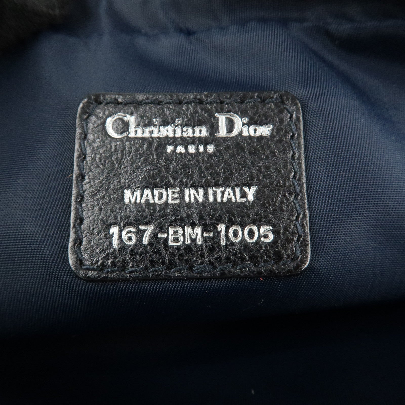 Christian Dior Trotter Flight Line Denim Leather Shoulder Bag Used