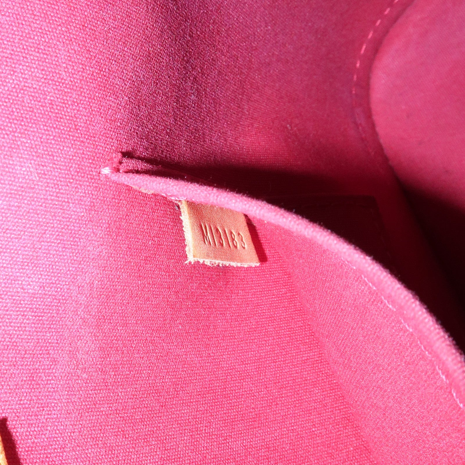 Louis Vuitton Monogram Vernis Alma BB 2Way Bag Red M91606 Used