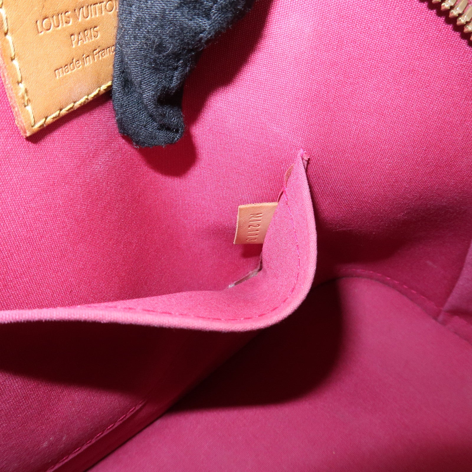 Louis Vuitton Monogram Vernis Alma BB 2Way Bag Red M91606 Used