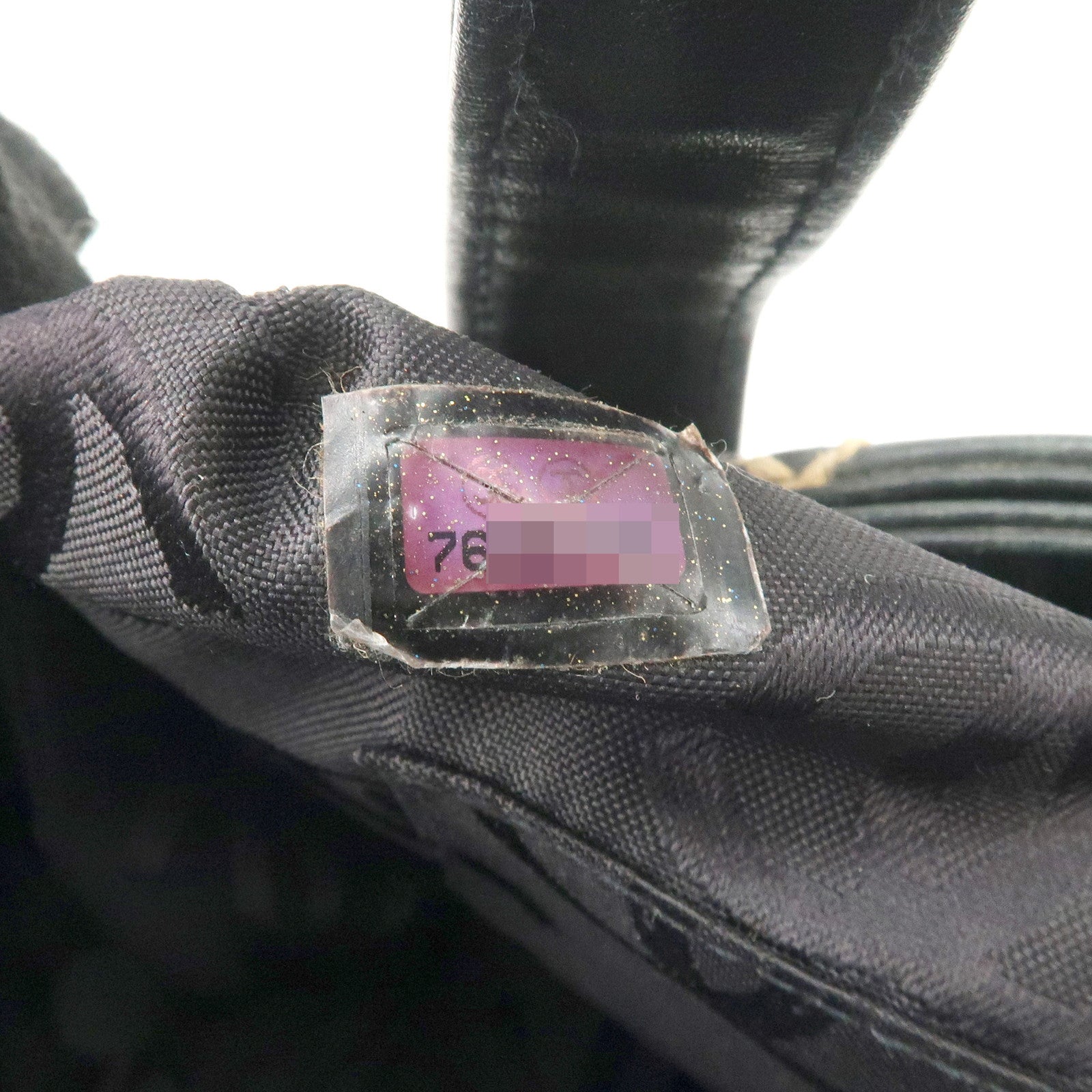 CHANEL Wild Stitch Lamb Skin Tote Bag Hand Bag Black A18126 Used