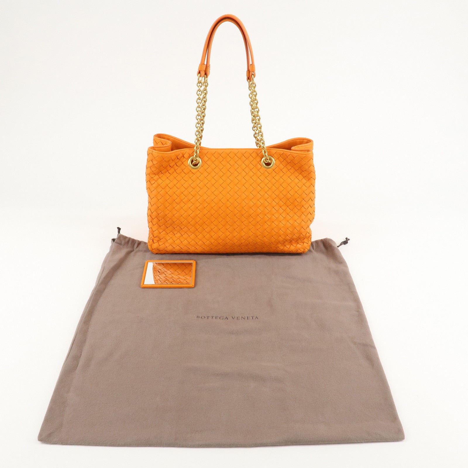 BOTTEGA VENTA Intrecciato Leather Shoulder Bag Hand Bag 428052 Used