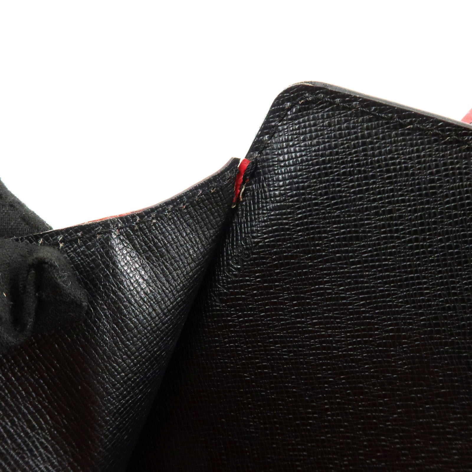 Louis Vuitton Epi Varennes Hand Bag Noir Red M52387 Used