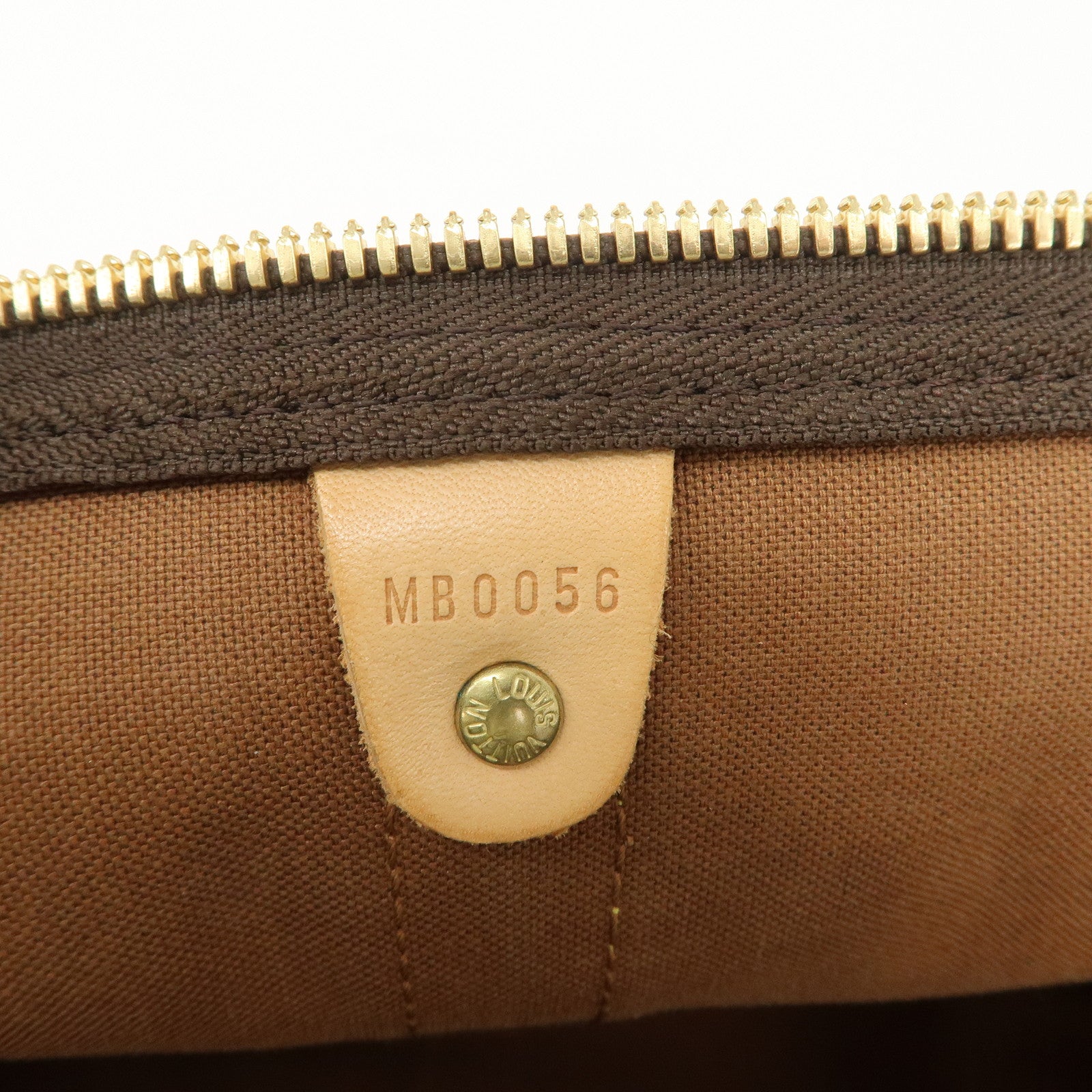 Louis Vuitton Monogram Keep All 50 Boston Bag Brown M41426 Used