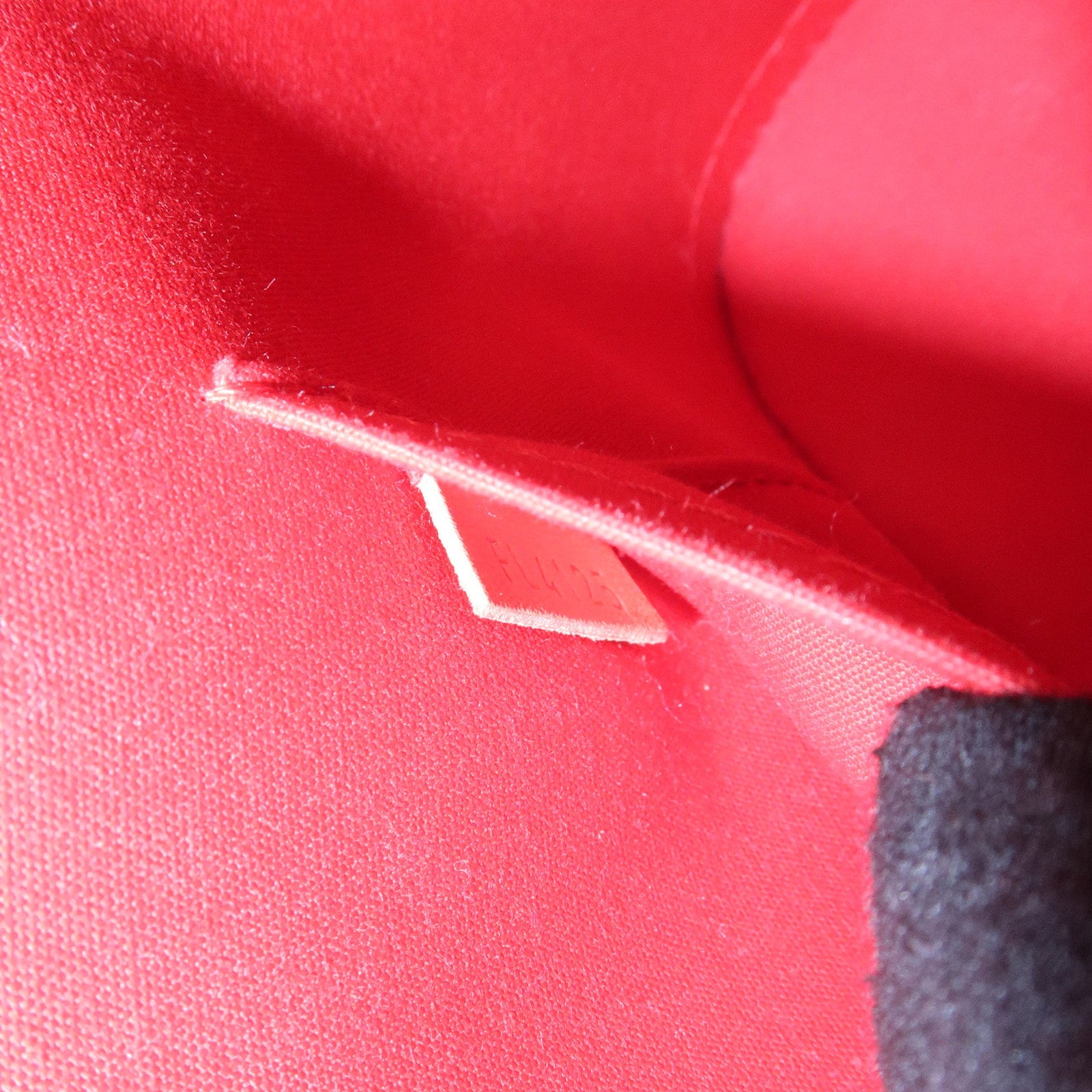 Louis Vuitton Monogram Vernis Alma BB Hand Bag Rouge M91698 Used