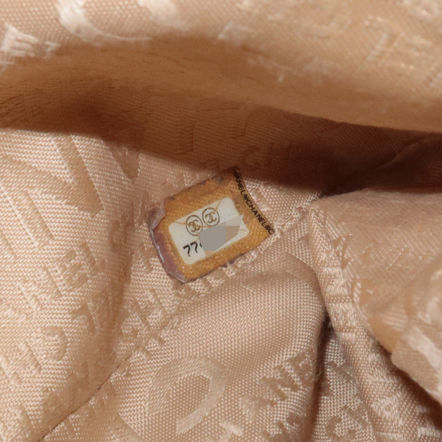 CHANEL Leather Shoulder Bag Black Silver Used