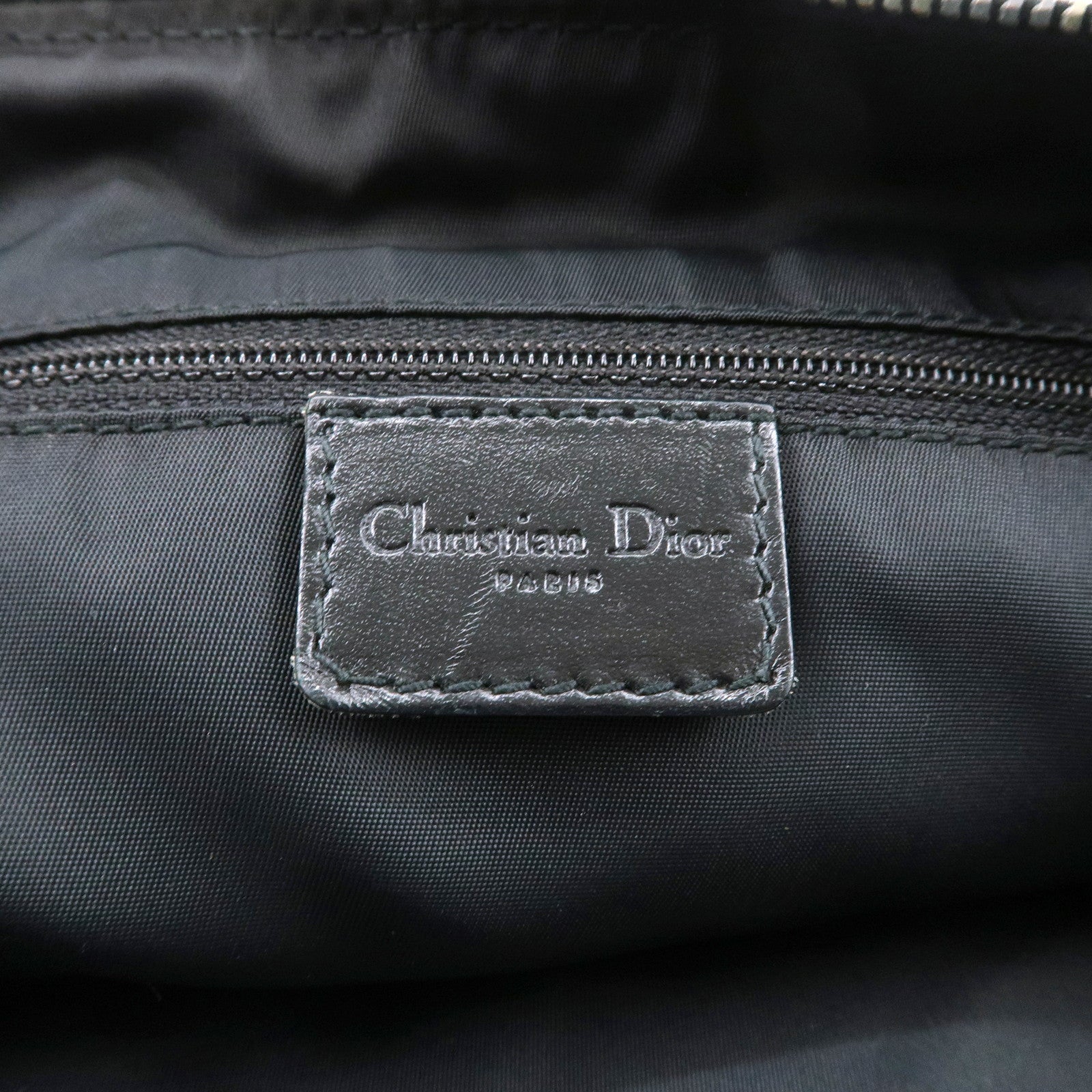 Christian Dior Trotter Street Chic Canvas Leather Shoulder Bag Used