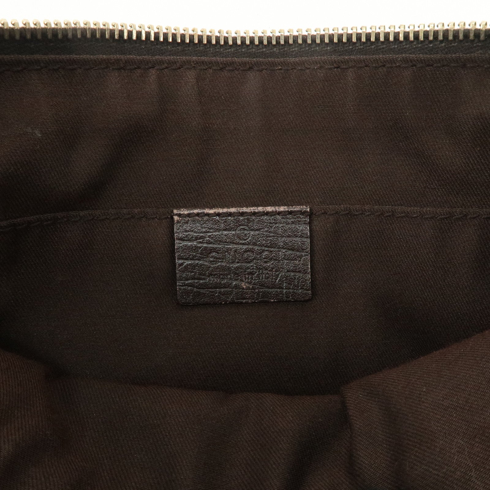 GUCCI Sherry GG Canvas Leather Shoulder Bag Boots Bag Charm 145970 Used