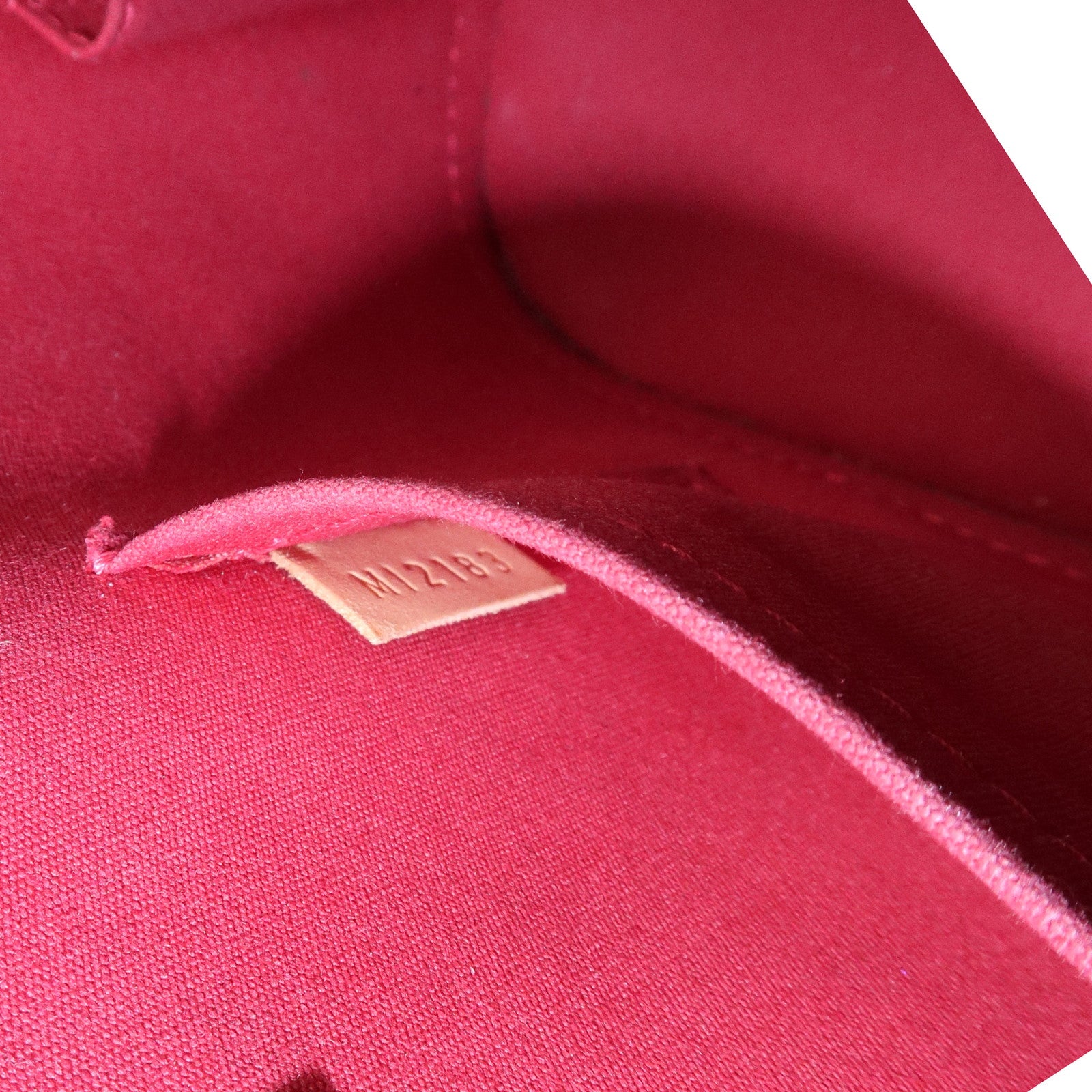 Louis Vuitton Monogram Vernis Alma BB 2Way Bag Red M91606 Used