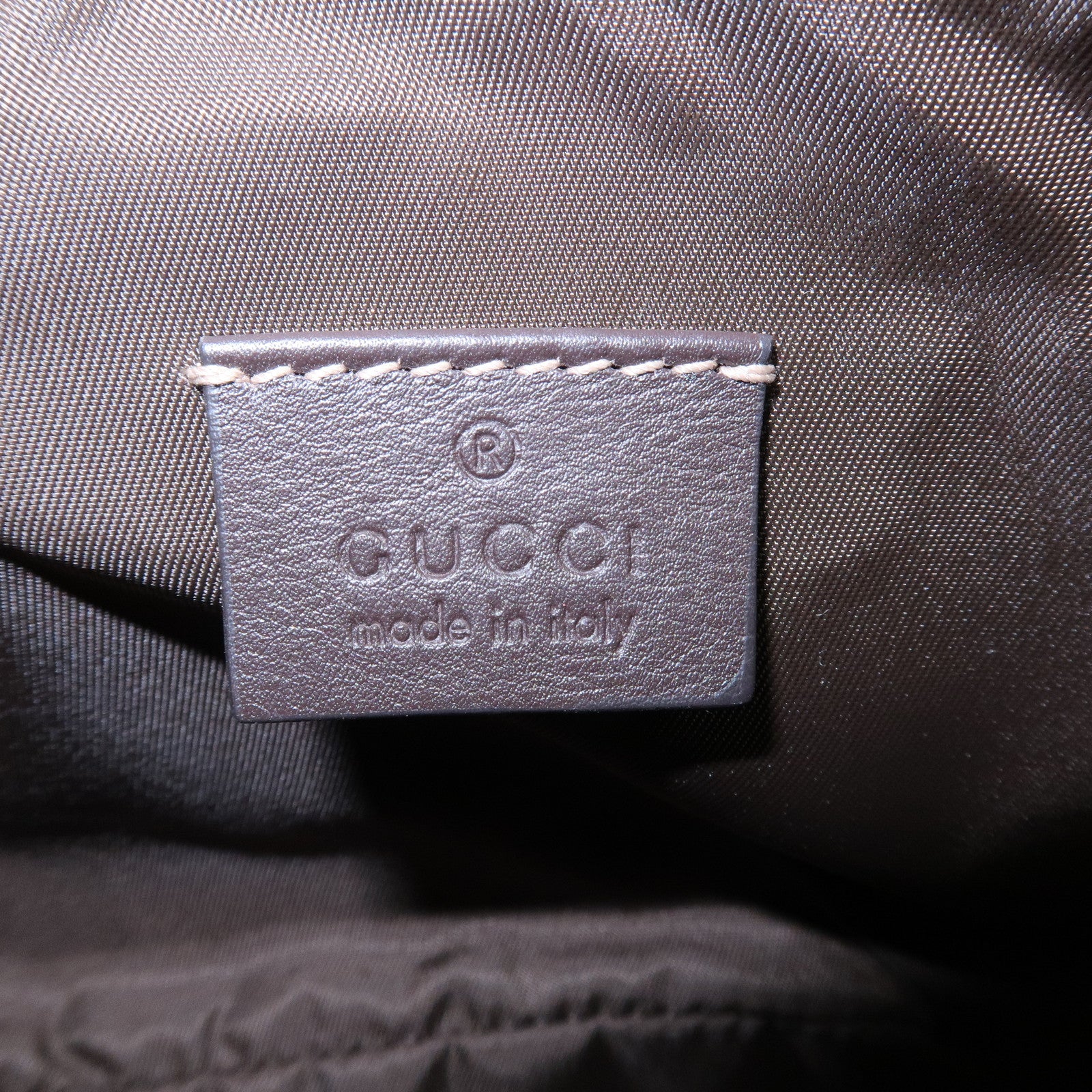 GUCCI Sherry GG Canvas Leather Shoulder Bag Beige Brown 224093 Used