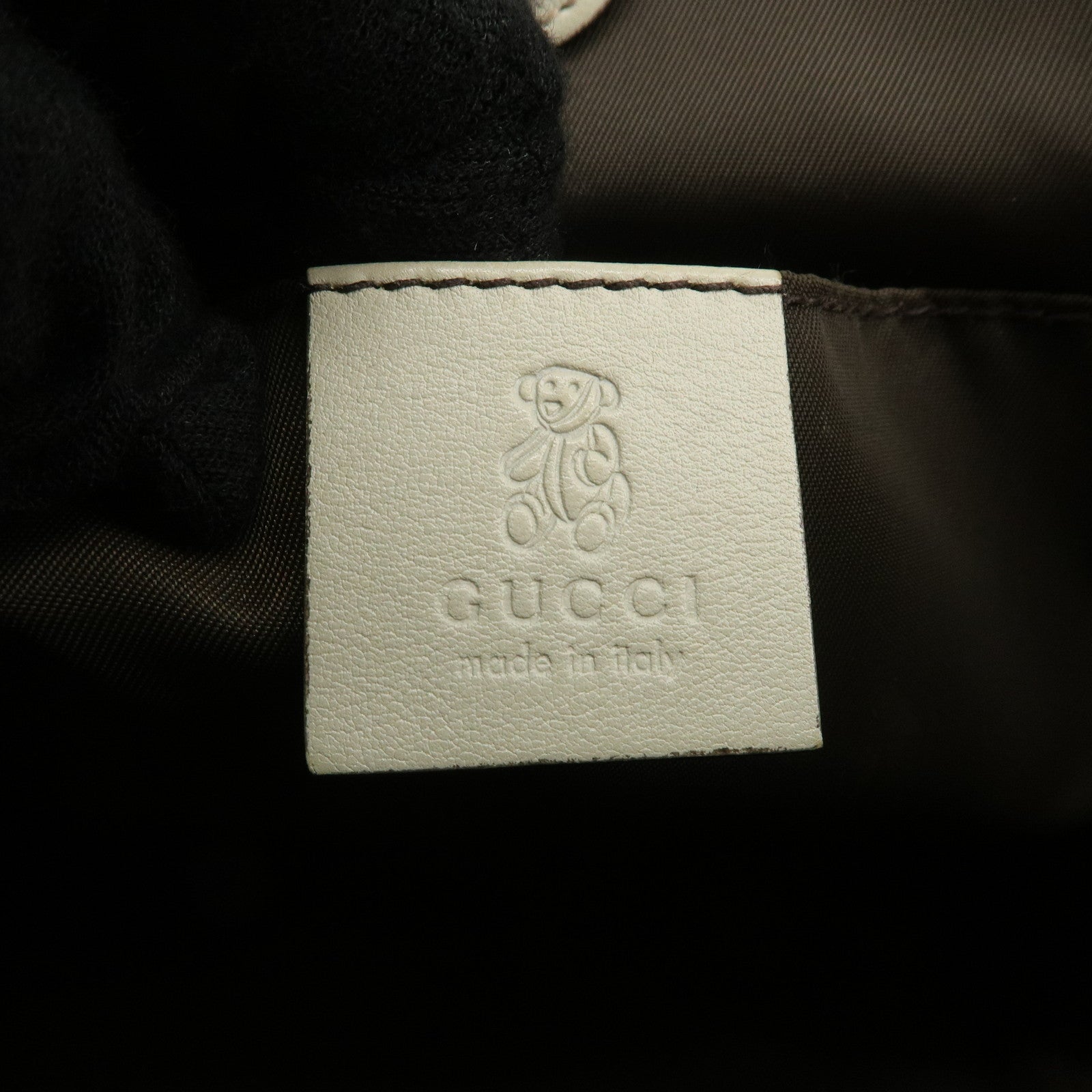 GUCCI Children's ZOO GG Canvas Leather Papagallo Tote Bag 271101 Used