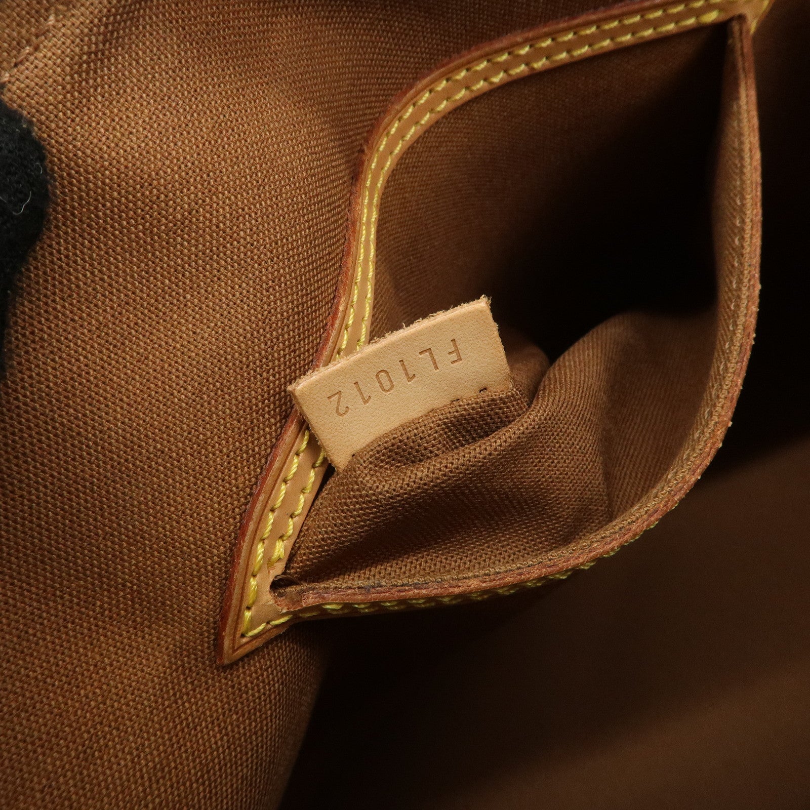 Louis Vuitton Monogram Alma Hand Bag Brown M51130 Used