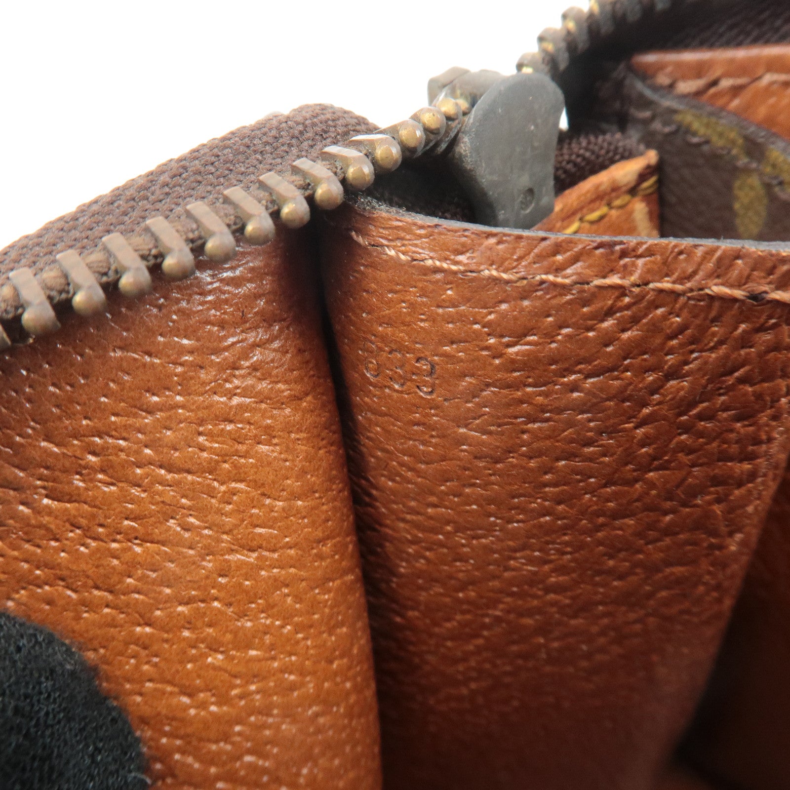 Louis Vuitton Monogram Sac Triangle Hand Bag Brown M51360 Used