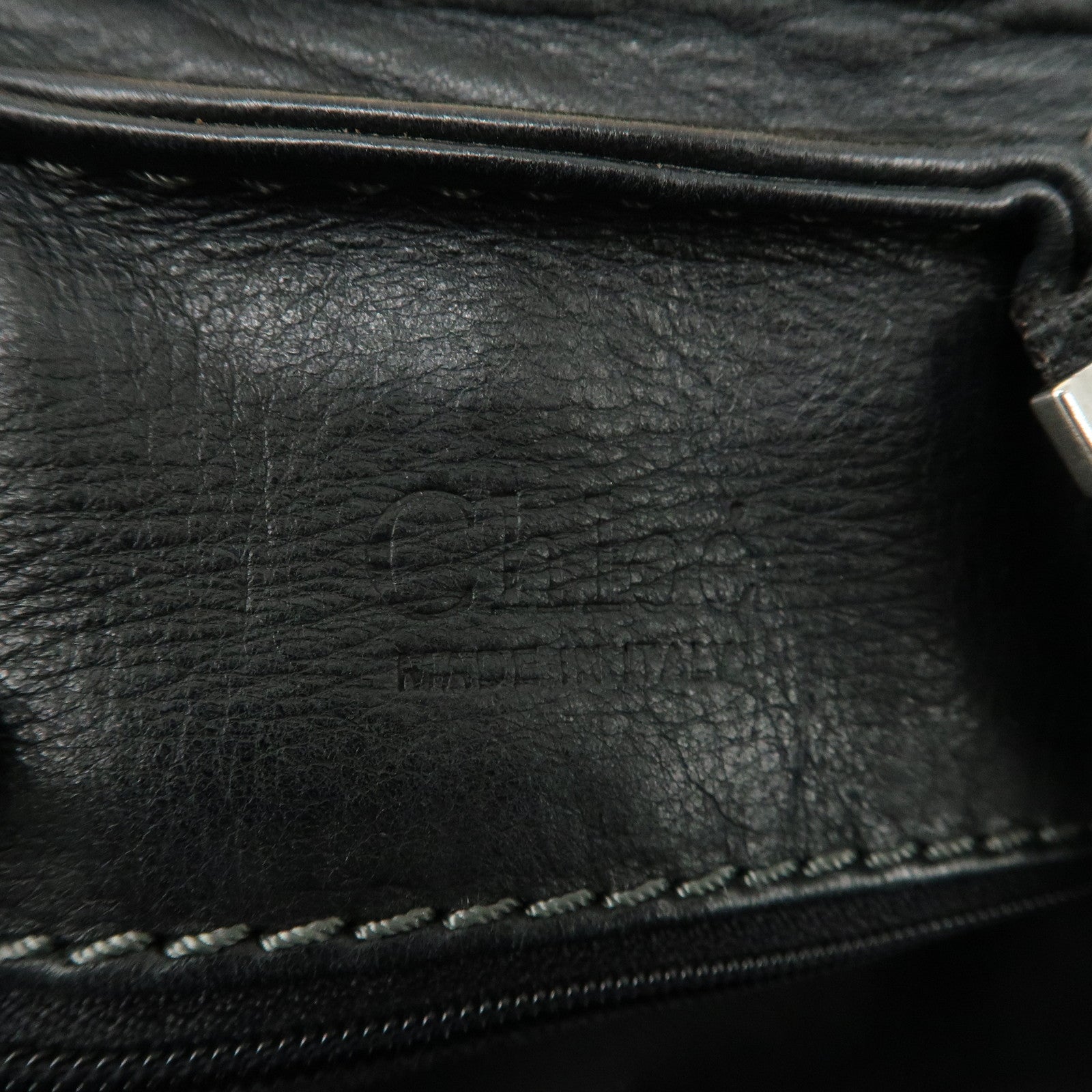 Chloe Paddington Leather Shoulder Bag Hand Bag Black Used