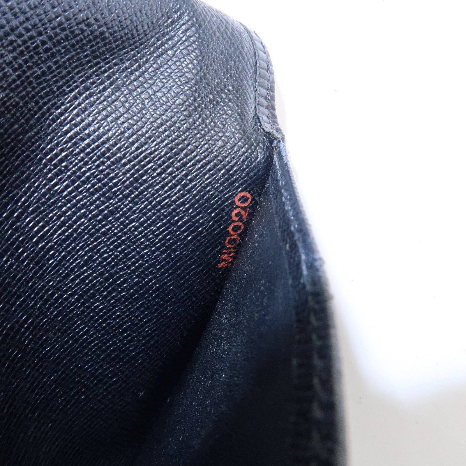 Louis Vuitton Set of 2 Epi Long Wallet Black M63752 M63252 Used