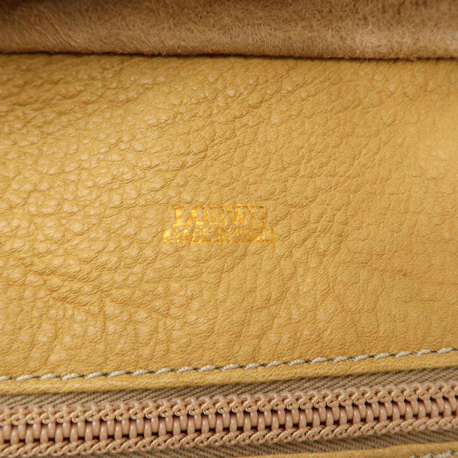 LOEWE Anagram Suede Leather Amazona 32 Hand Bag Brown Used