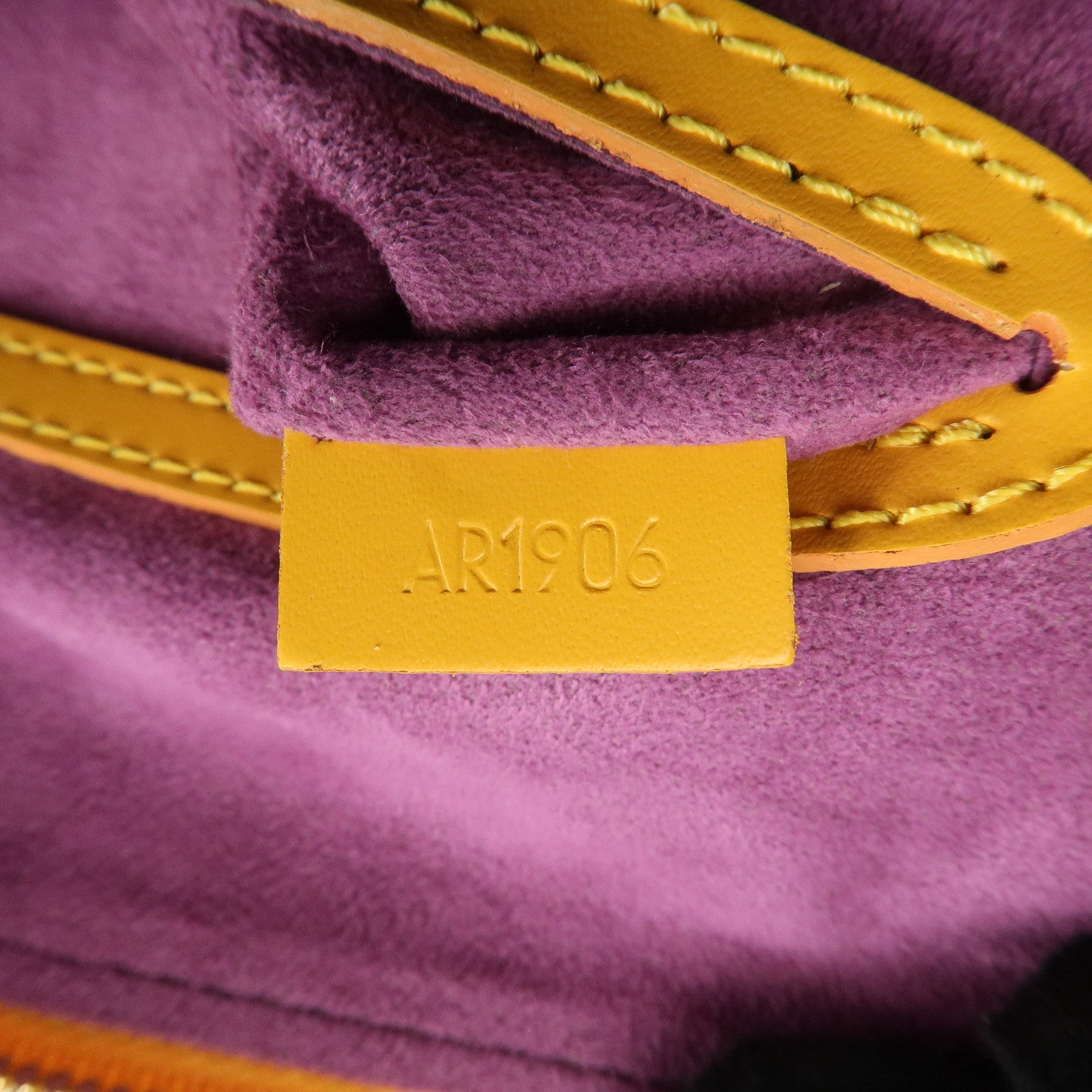 Louis Vuitton Epi Alma PM Hand Bag Tassili Yellow M52149 Used