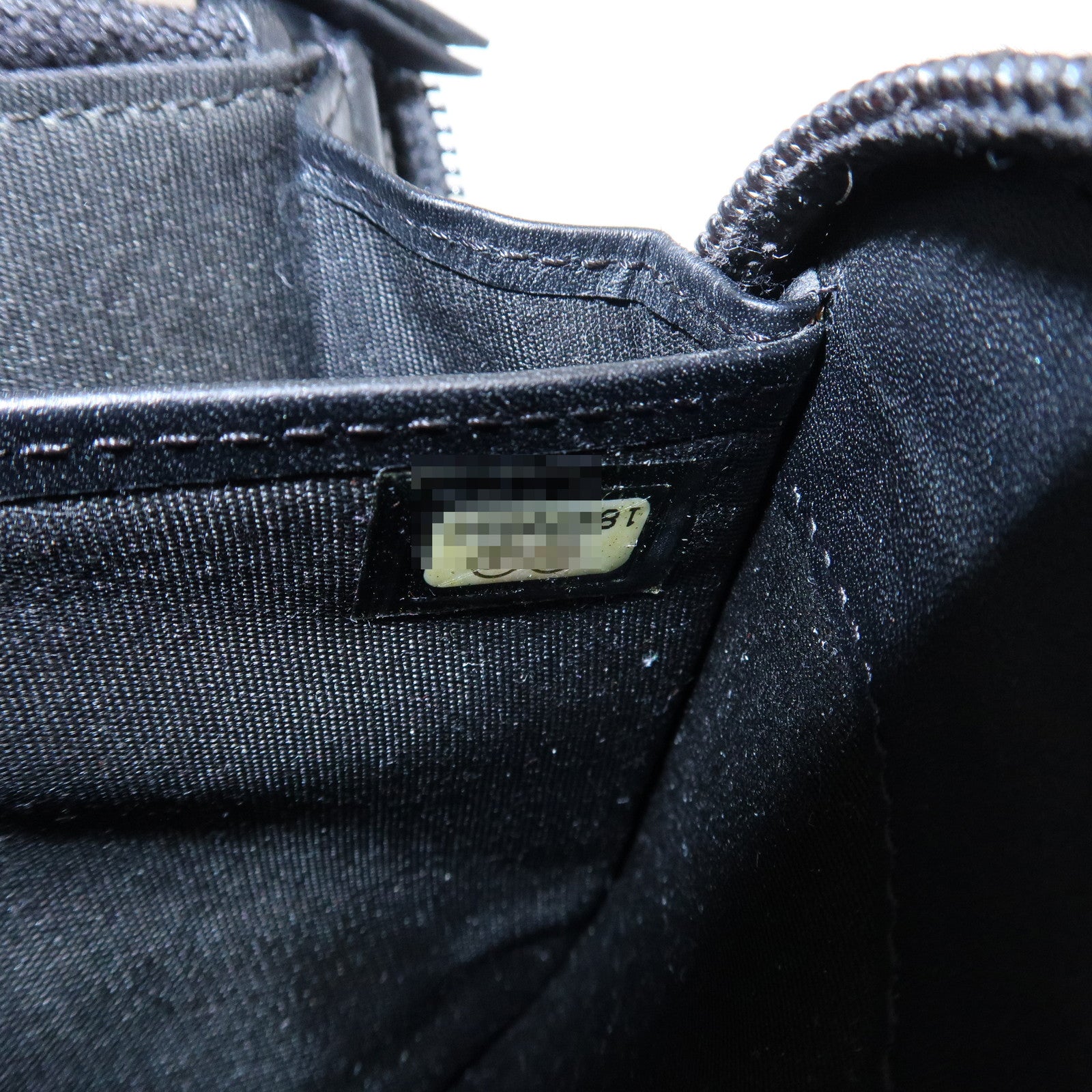 CHANEL Caviar Skin Zip Around Long Wallet Black A50071 Used