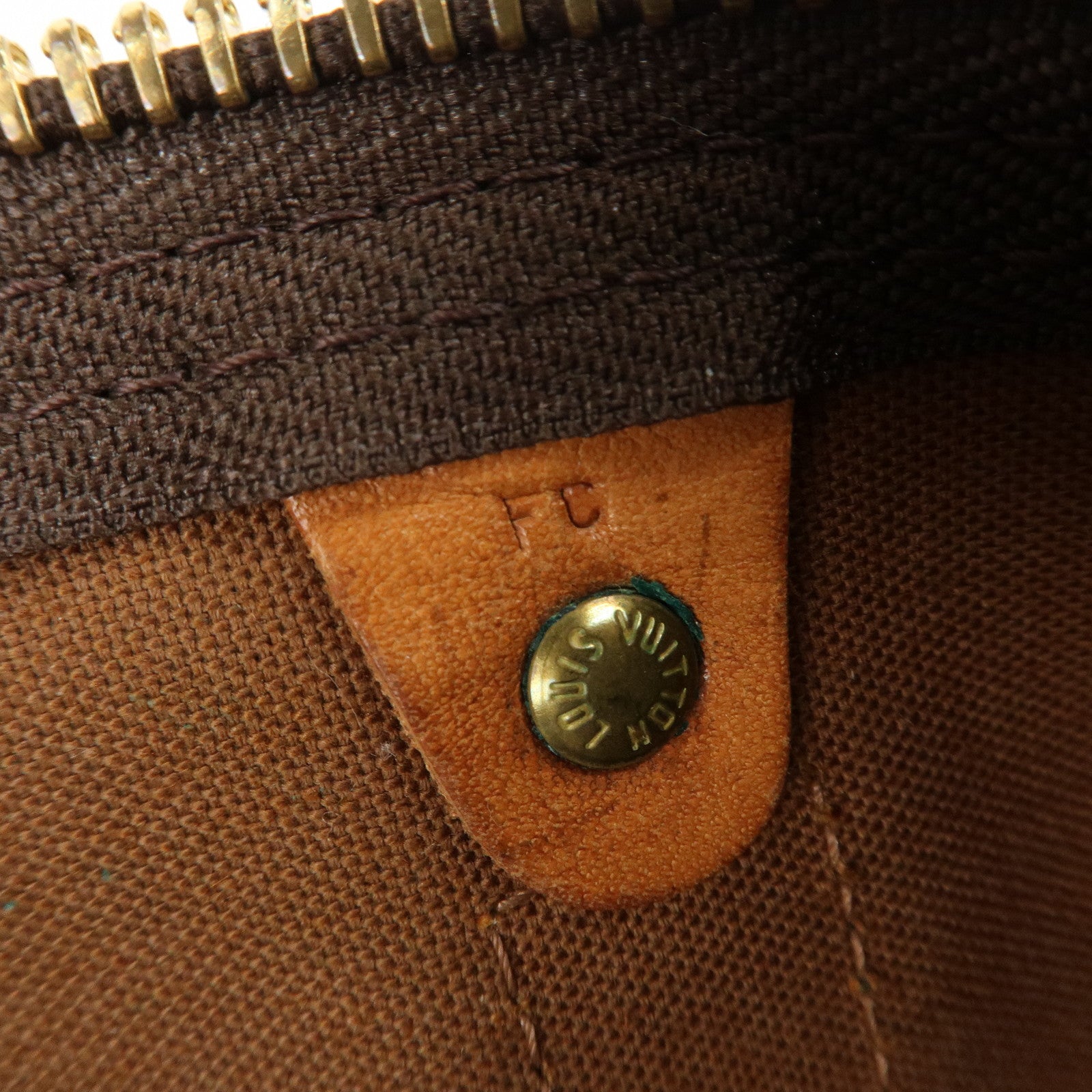 Louis Vuitton Monogram Keep All 50 Boston Bag Brown M41426 Used