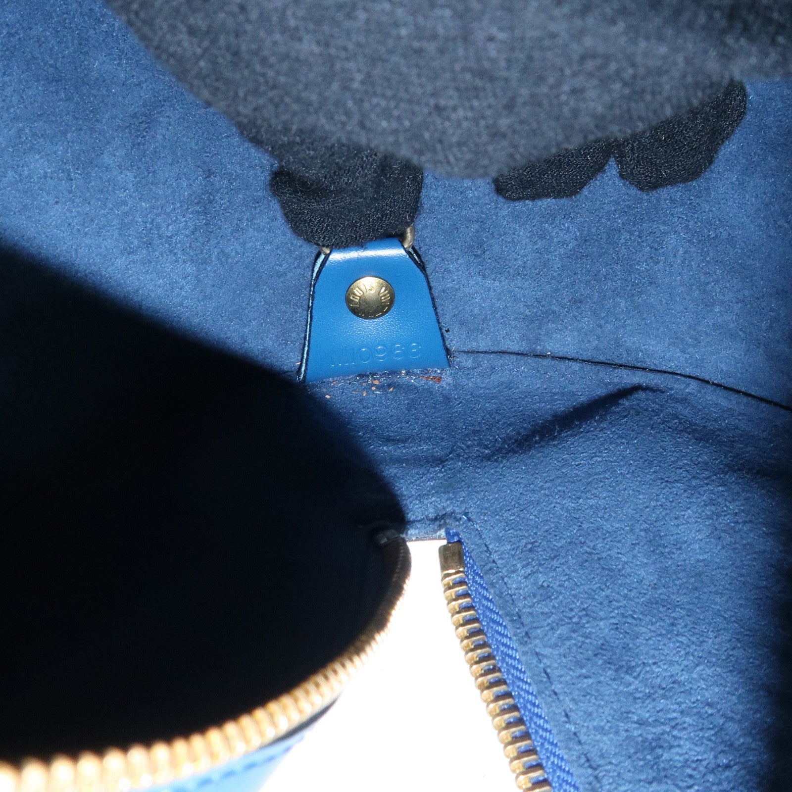 Louis Vuitton Epi Soufflot Shoulder Bag Hand Bag Blue M52222 Used