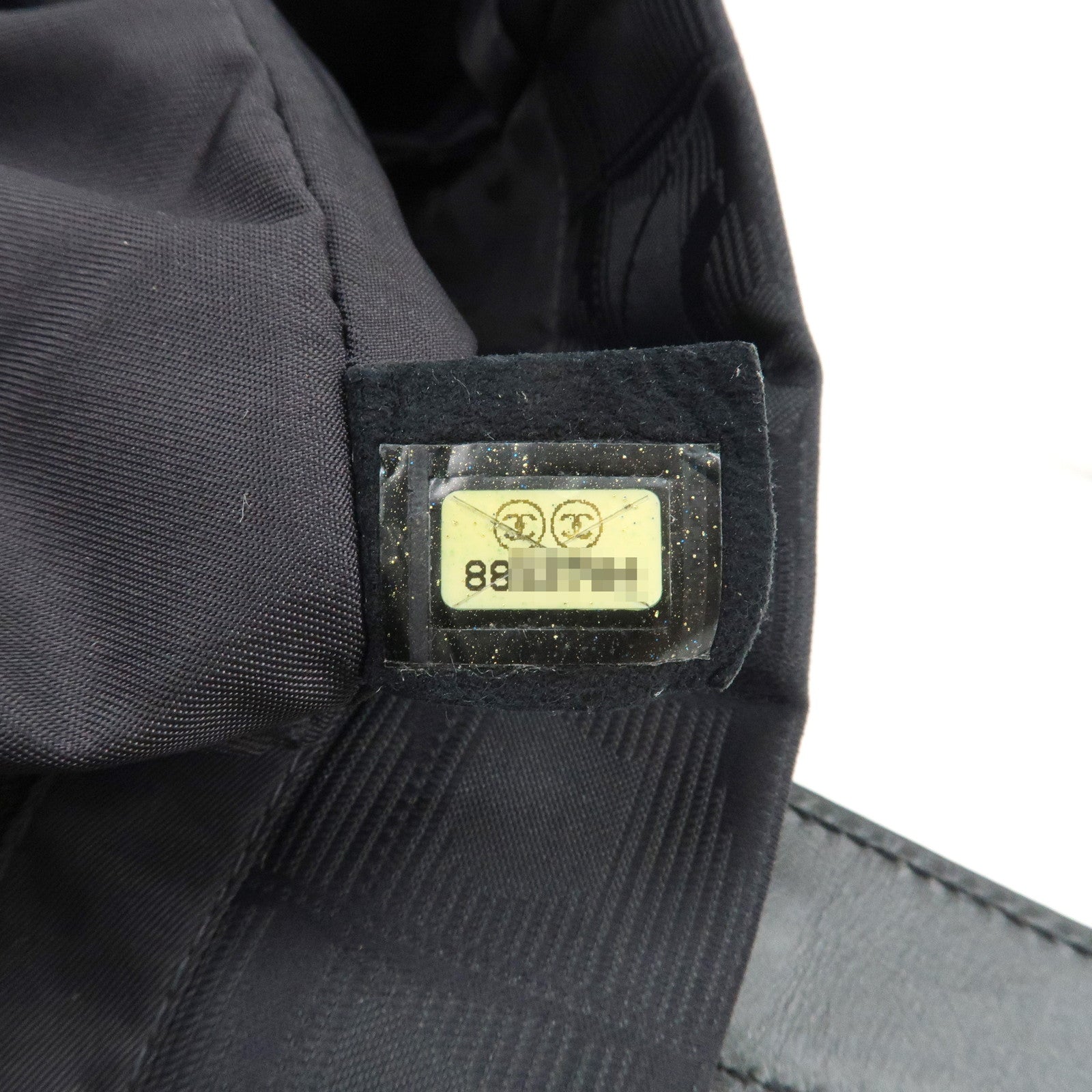 CHANEL New Travel Line Nylon Jacquard Leather Tote Bag A15991 Used