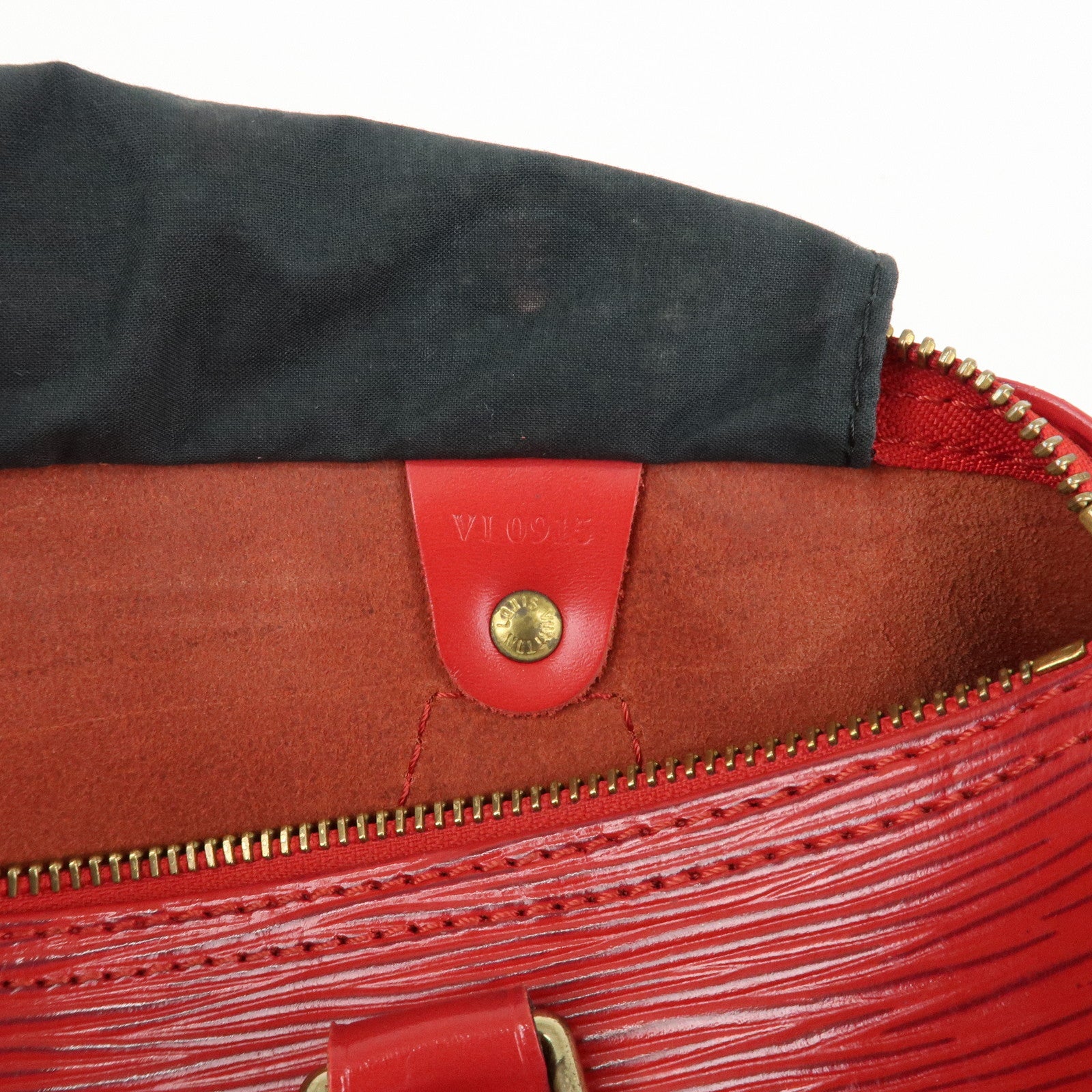 Louis Vuitton Epi Speedy 25 Hand Bag Castilian Red M43017 Used
