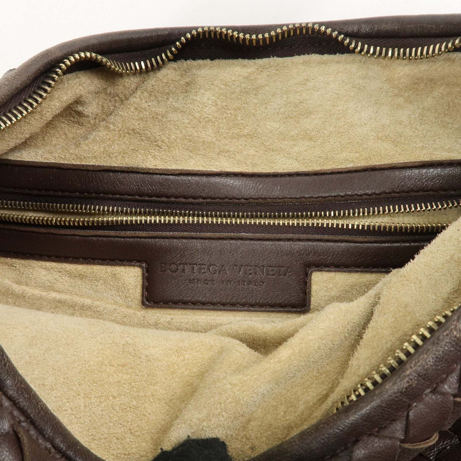 BOTTEGA VENETA Hobo Intrecciato Leather Shoulder Bag Brown 115653 Used