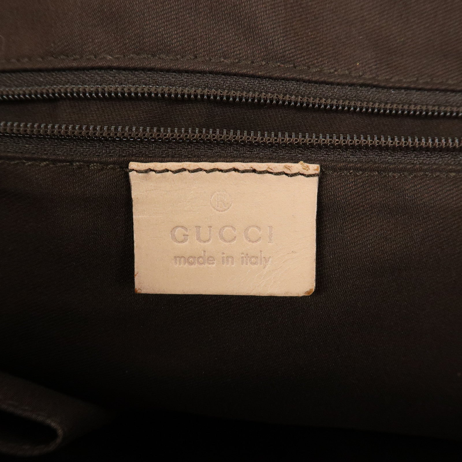 GUCCI Abbey Line GG Canvas Leather Tote Bag Pink White 141470 Used