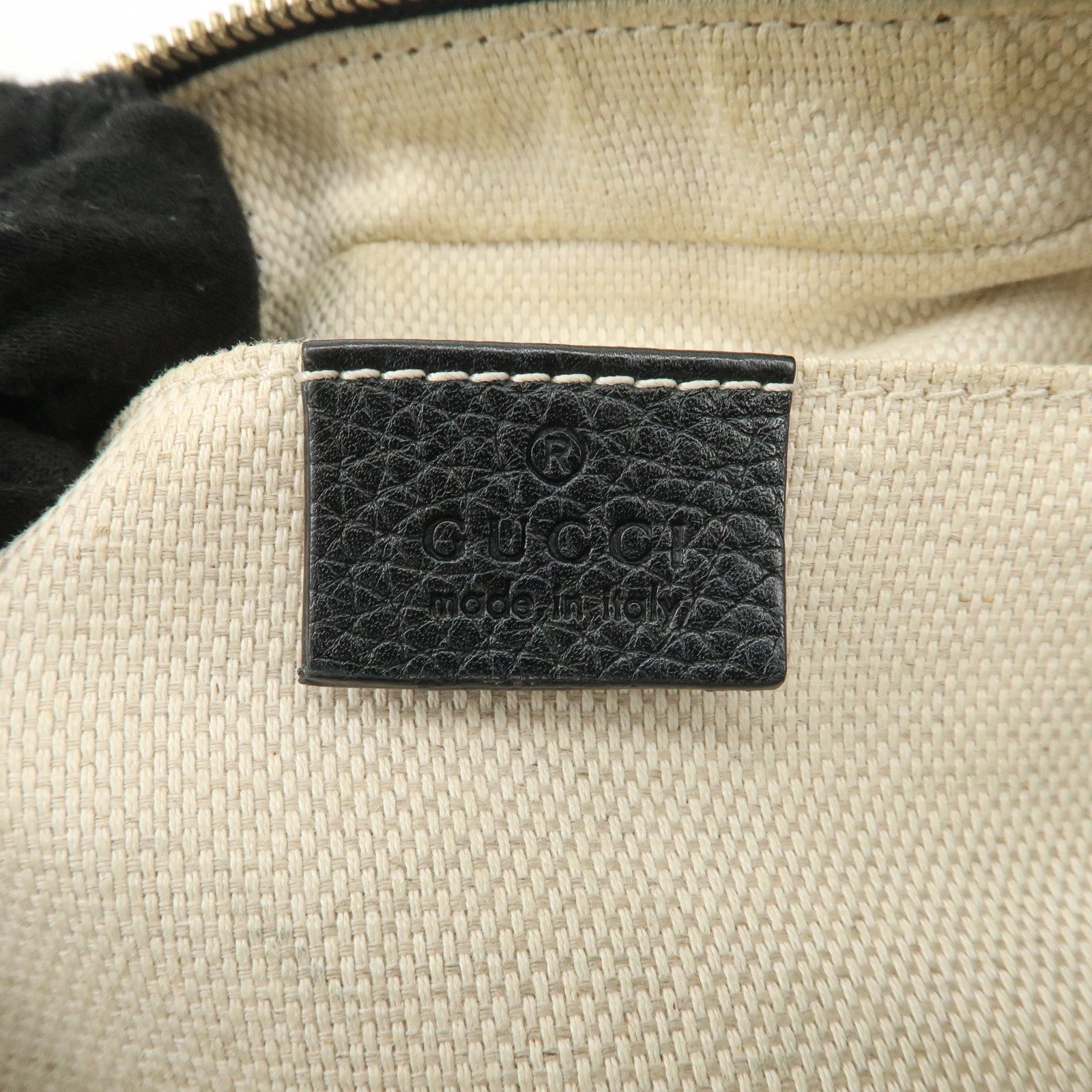 GUCCI SOHO Leather Small Disco Shoulder Bag Black 308364 Used