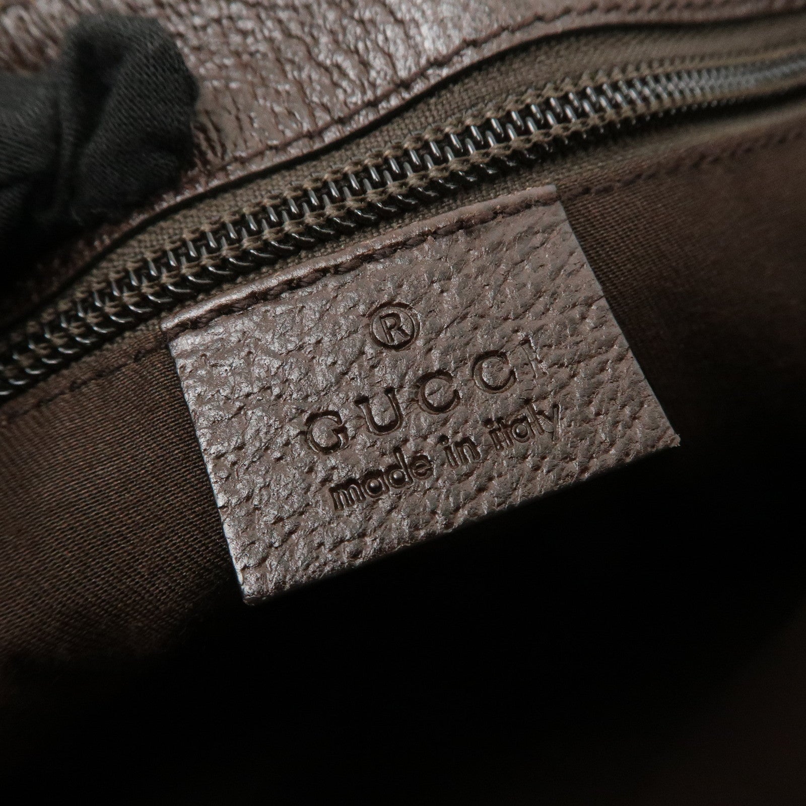 GUCCI GG Canvas Leather Shoulder Bag Beige Brown 114273 Used