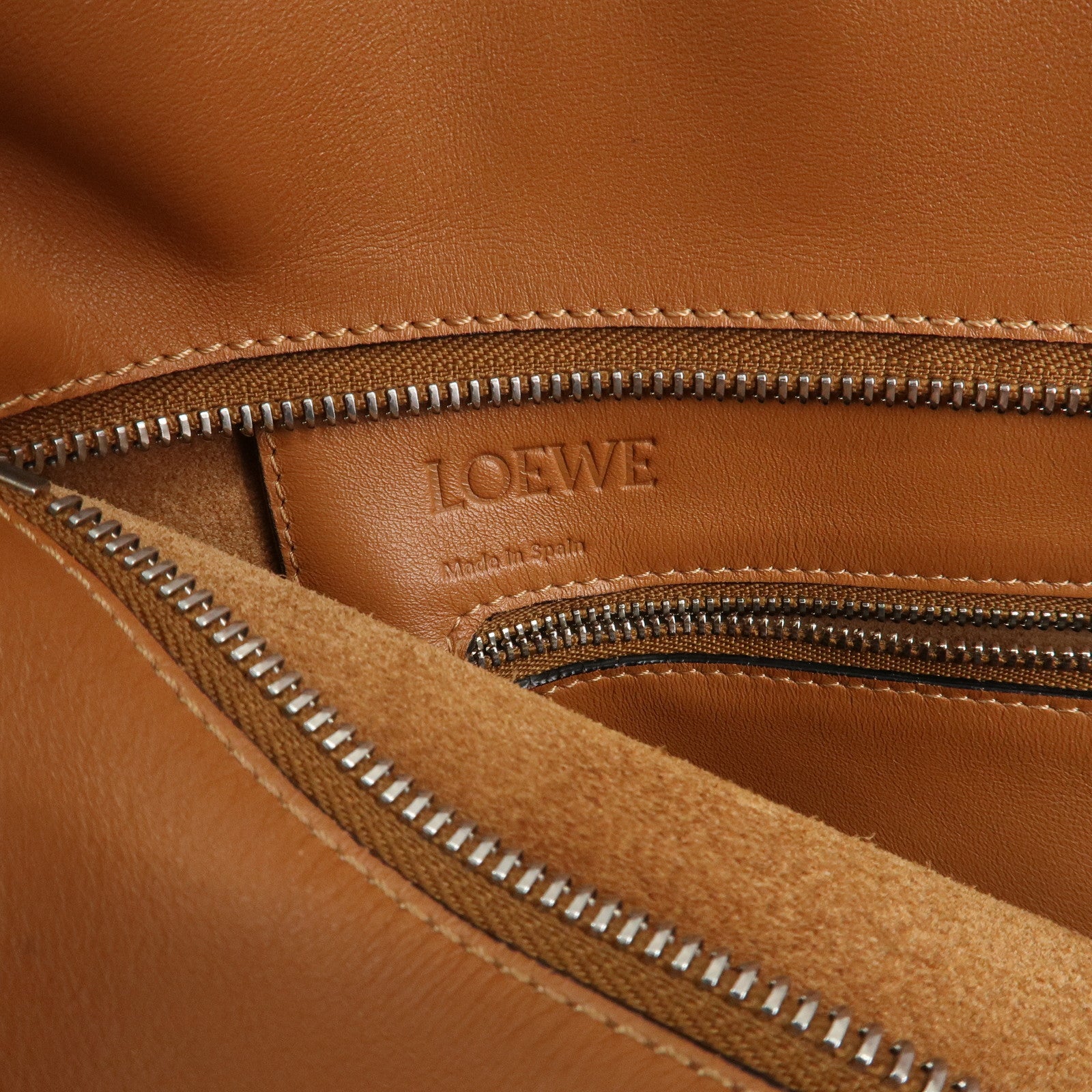 LOEWE Anagram Leather Bolso Shopper Tote Bag Shoulder Bag Used