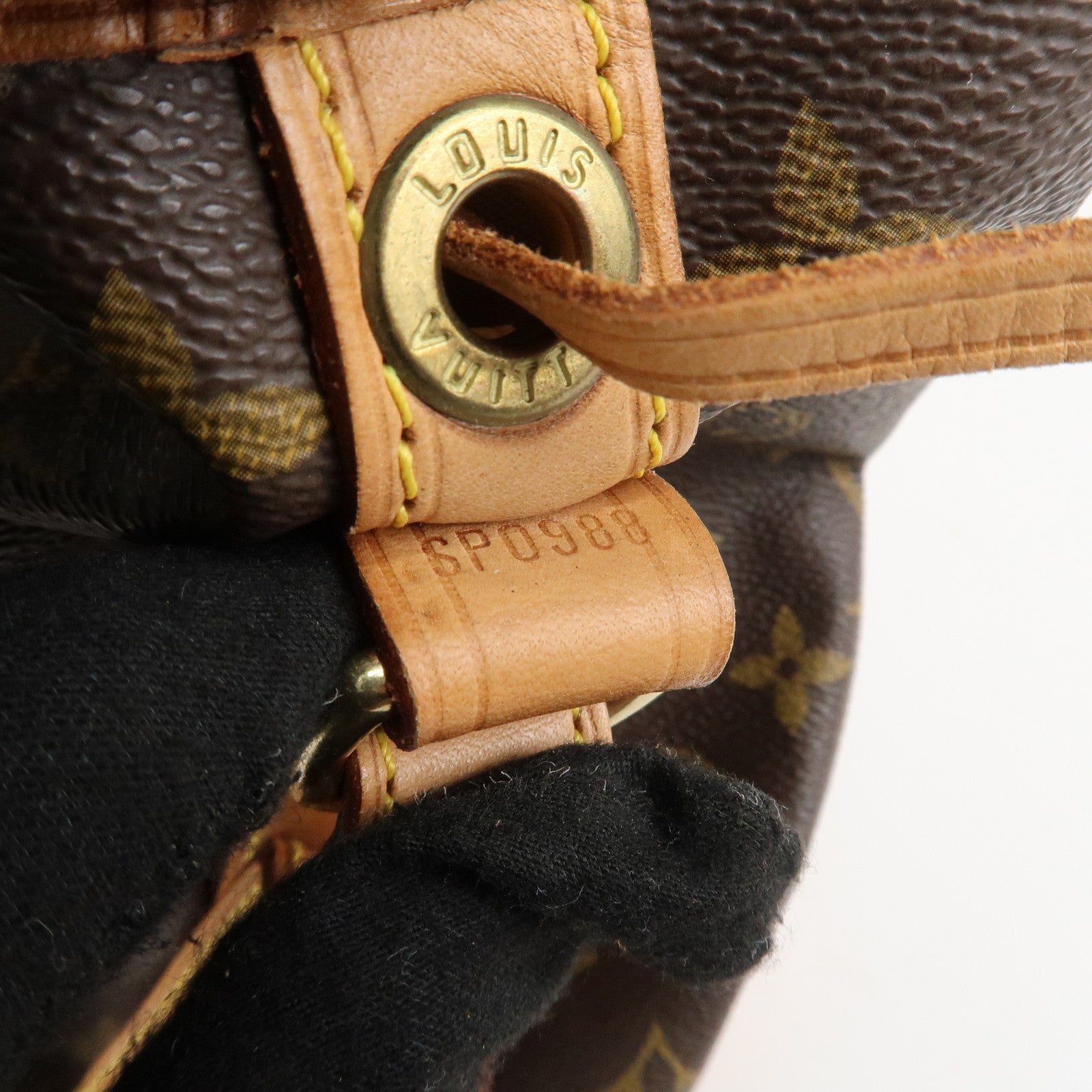 Louis Vuitton Monogram Noe Shoulder Bag Hand Bag Brown M42224 Used