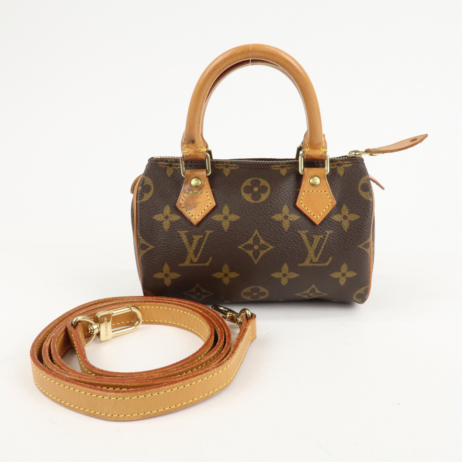 Louis Vuitton Monogram Mini Speedy & Strap M41534 J75010 Used