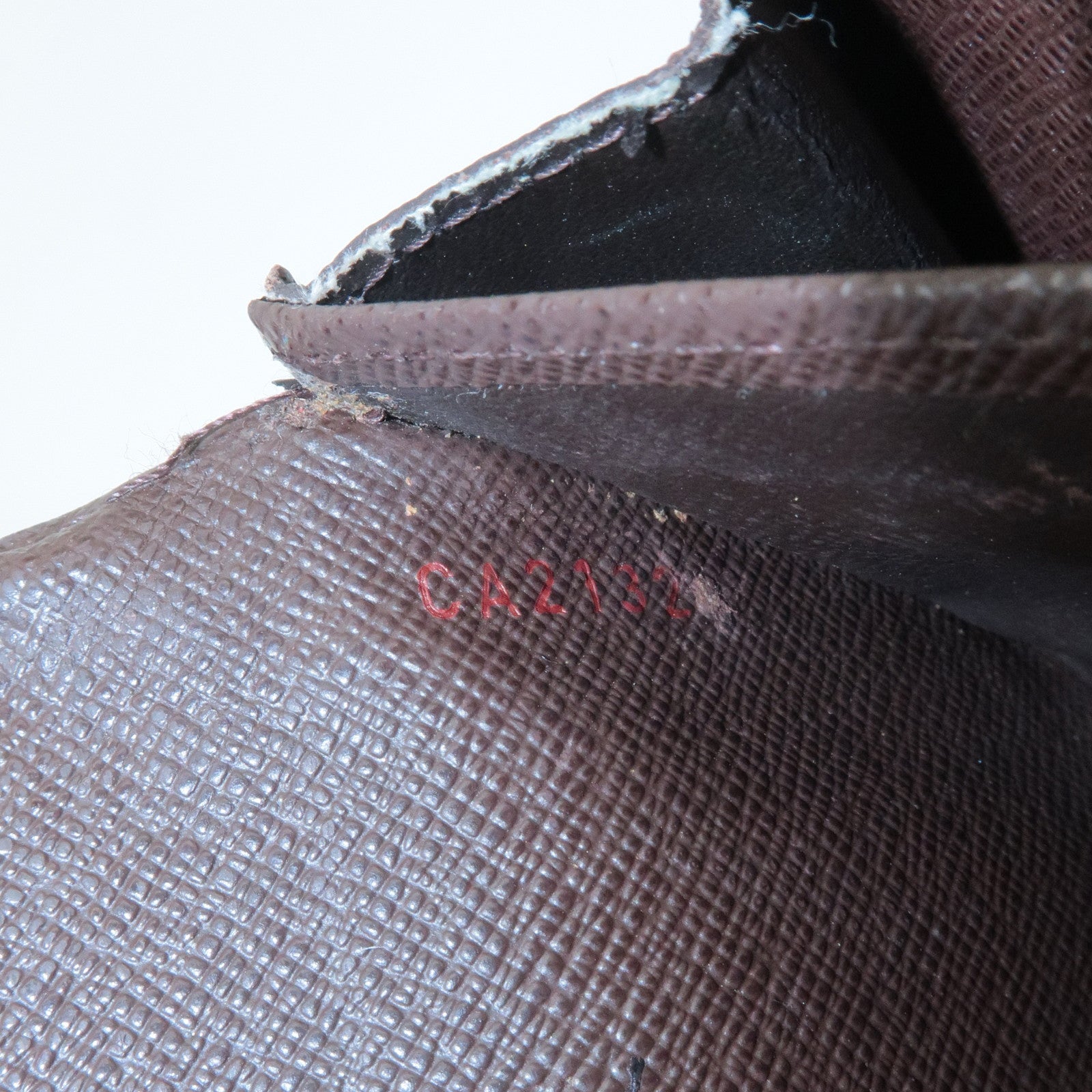 Louis Vuitton Damier Set of 2 Long Wallet N61734 Used