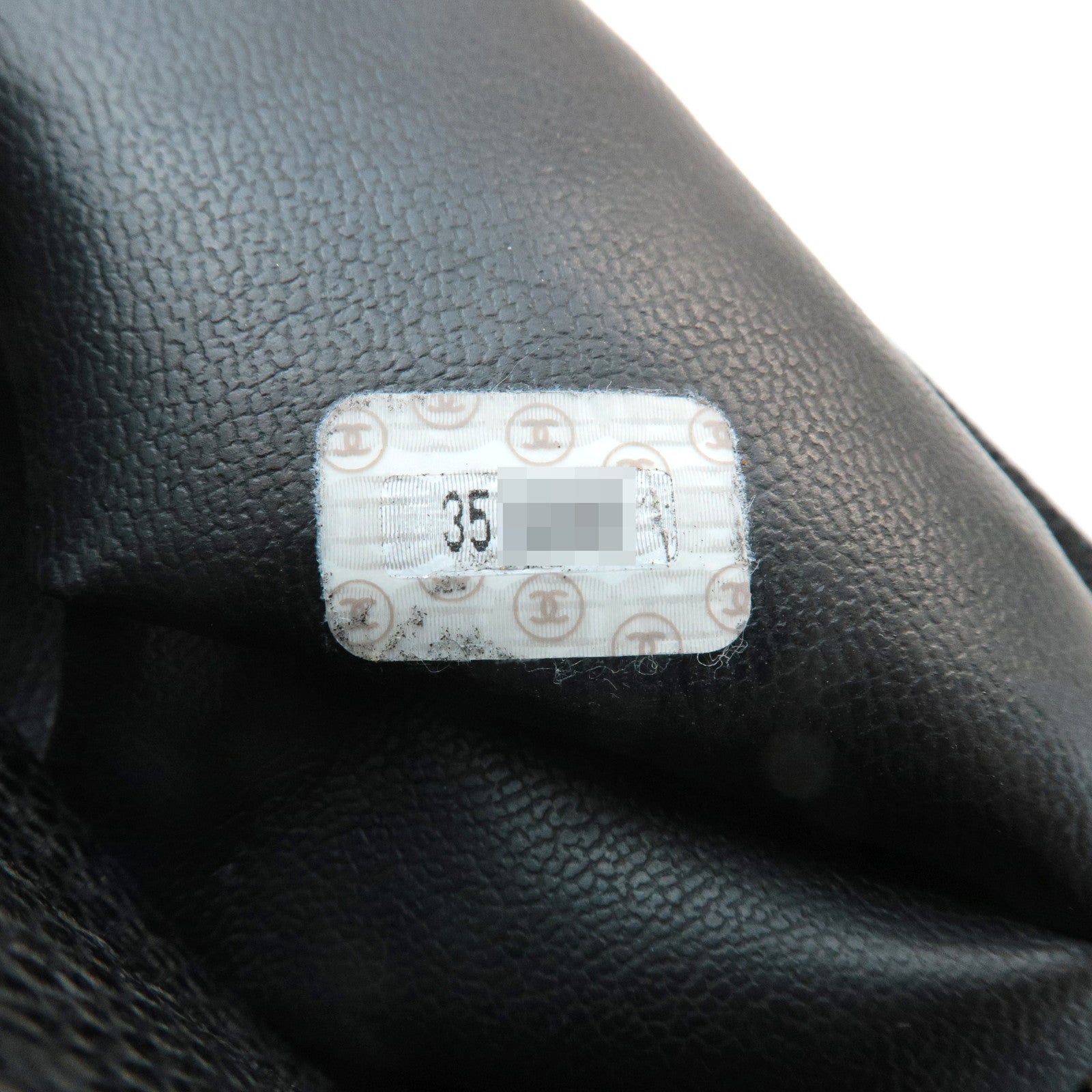 CHANEL Triple COCO Caviar Skin Tote Bag Black Gold Used