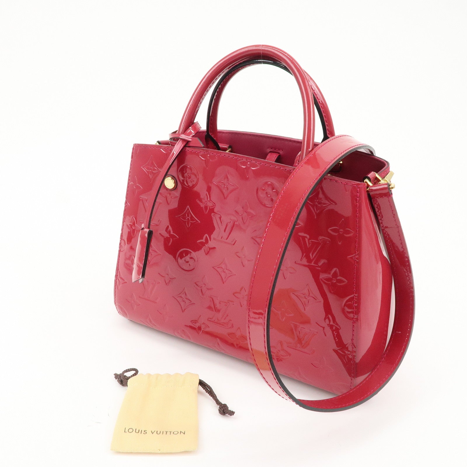 Louis Vuitton Monogram Vernis Montaigne BB Hand Bag M50172 Used