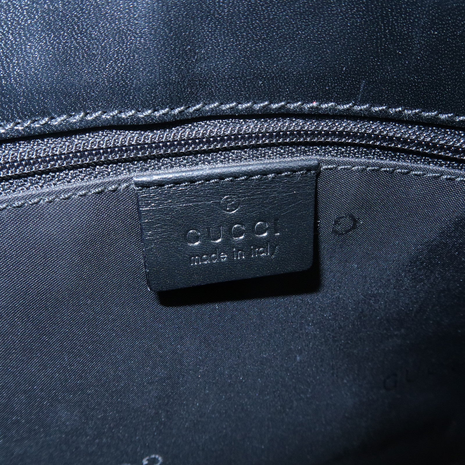 GUCCI Jackie Leather Shoulder Bag Hand Bag Black 002-1067 Used